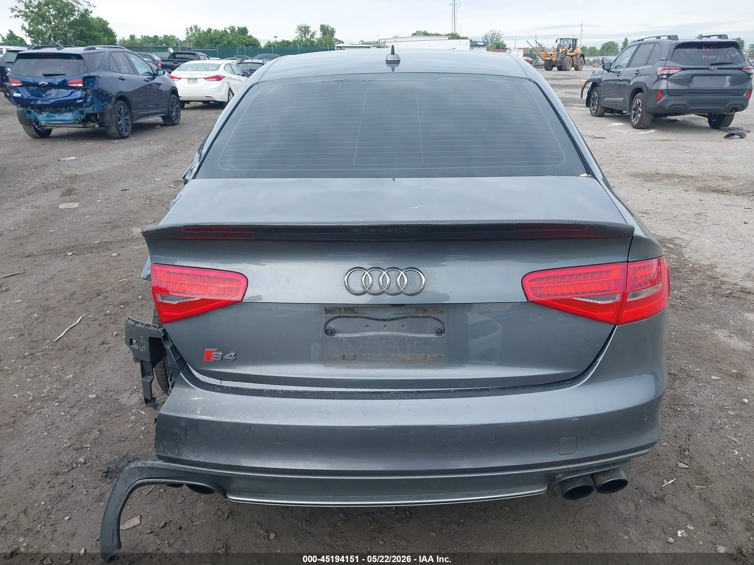 2013 Audi S4 3.0t Premium Plus Gray vin: WAUBGAFL8DA090071