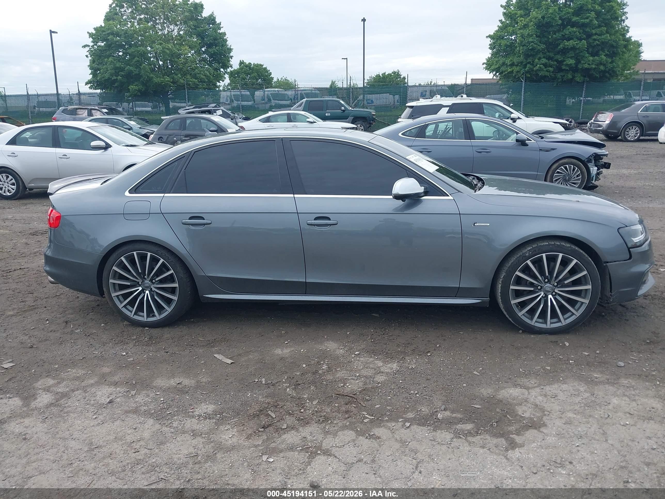 2013 Audi S4 3.0t Premium Plus Gray vin: WAUBGAFL8DA090071