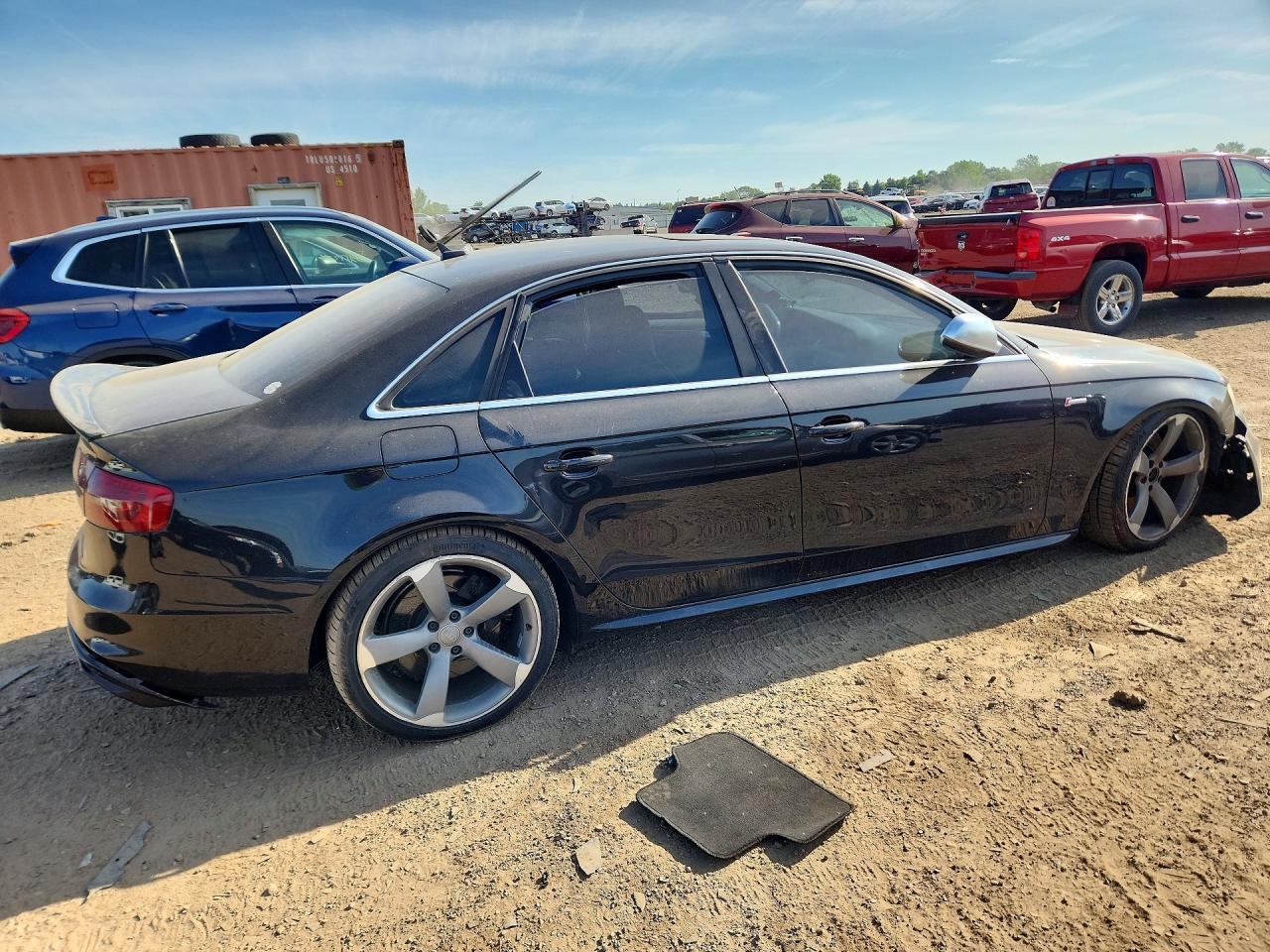 2013 Audi S4 Black vin: WAUBGAFL8DA234279