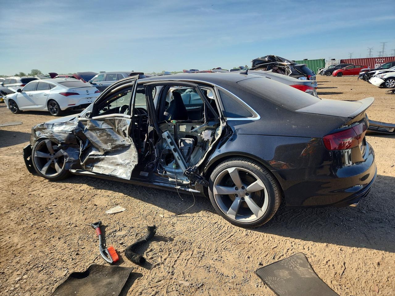 2013 Audi S4 Black vin: WAUBGAFL8DA234279