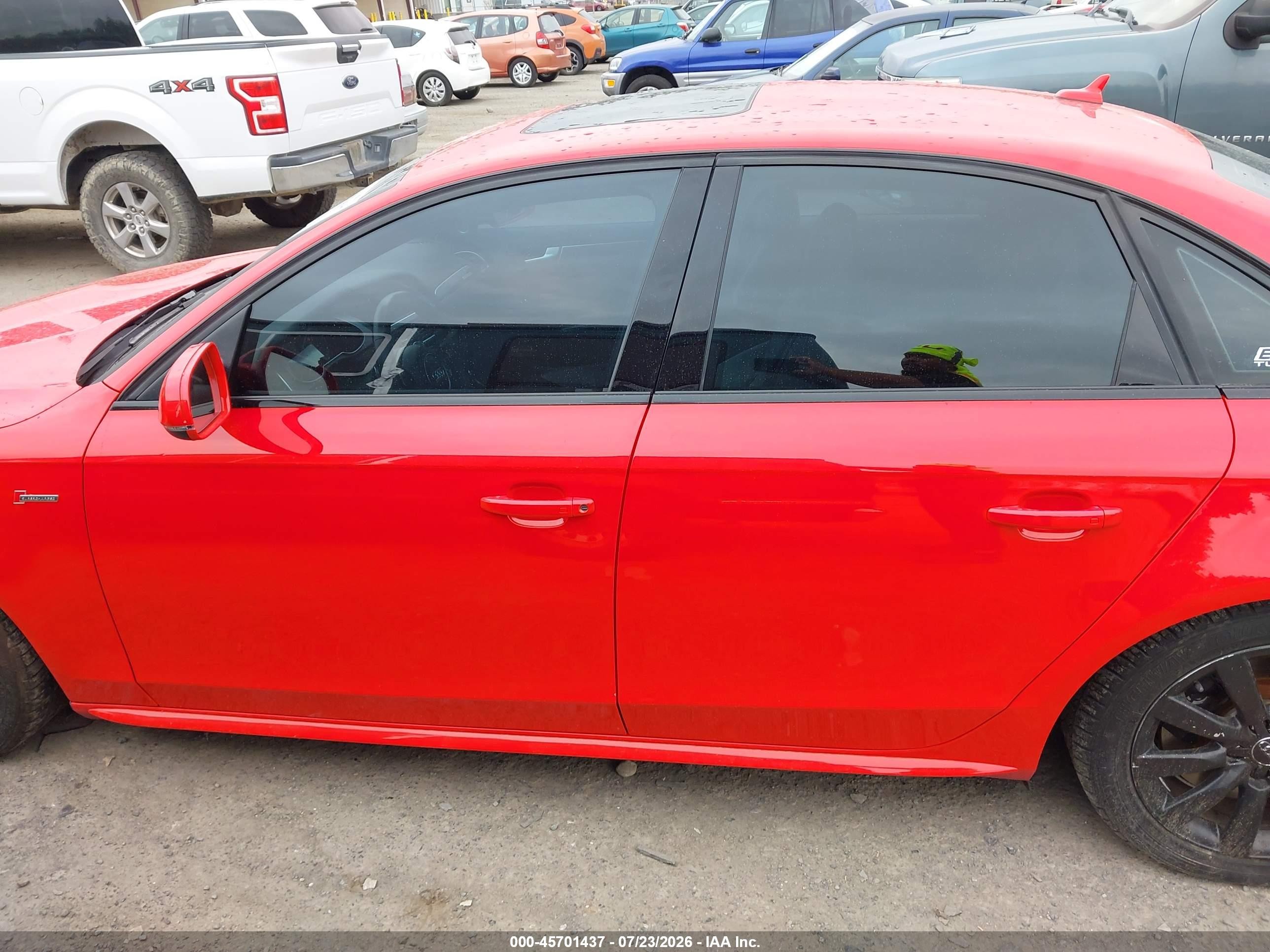 2014 Audi S4 3.0t Premium Plus Red vin: WAUBGAFL8EA150769