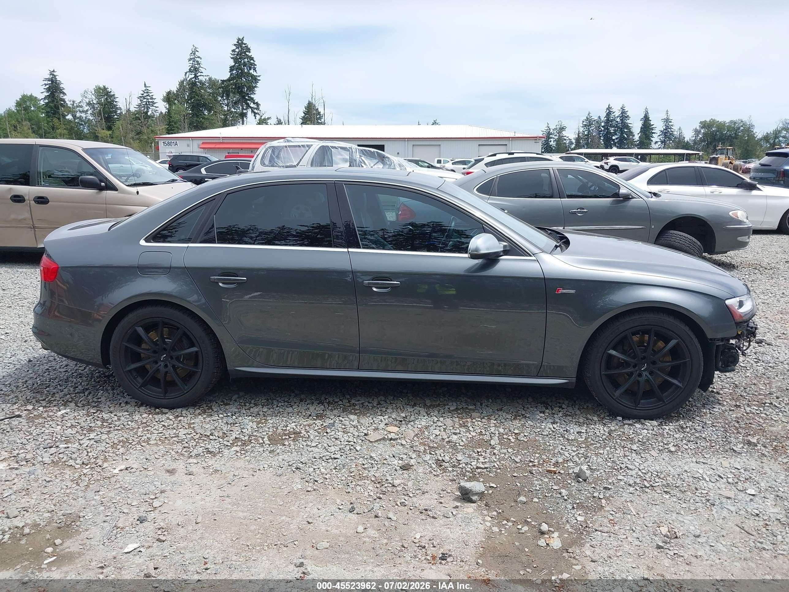 2015 Audi S4 3.0t Premium Plus Серый vin: WAUBGAFL8FA105509