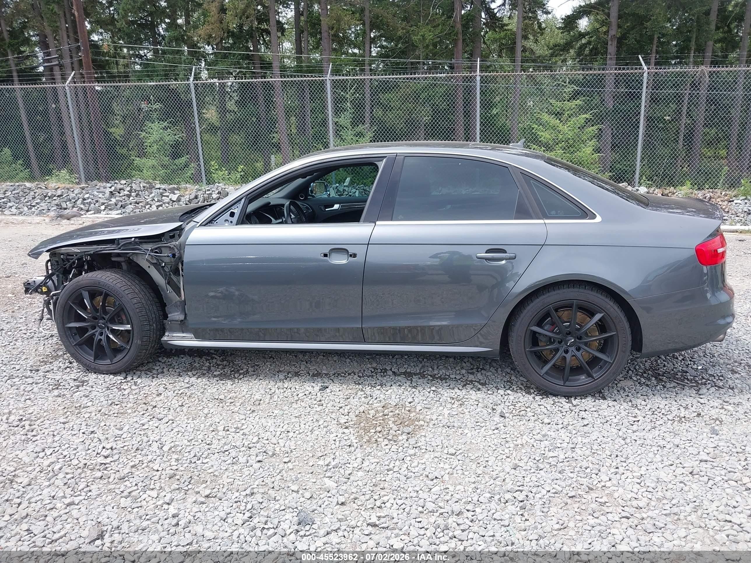 2015 Audi S4 3.0t Premium Plus Серый vin: WAUBGAFL8FA105509