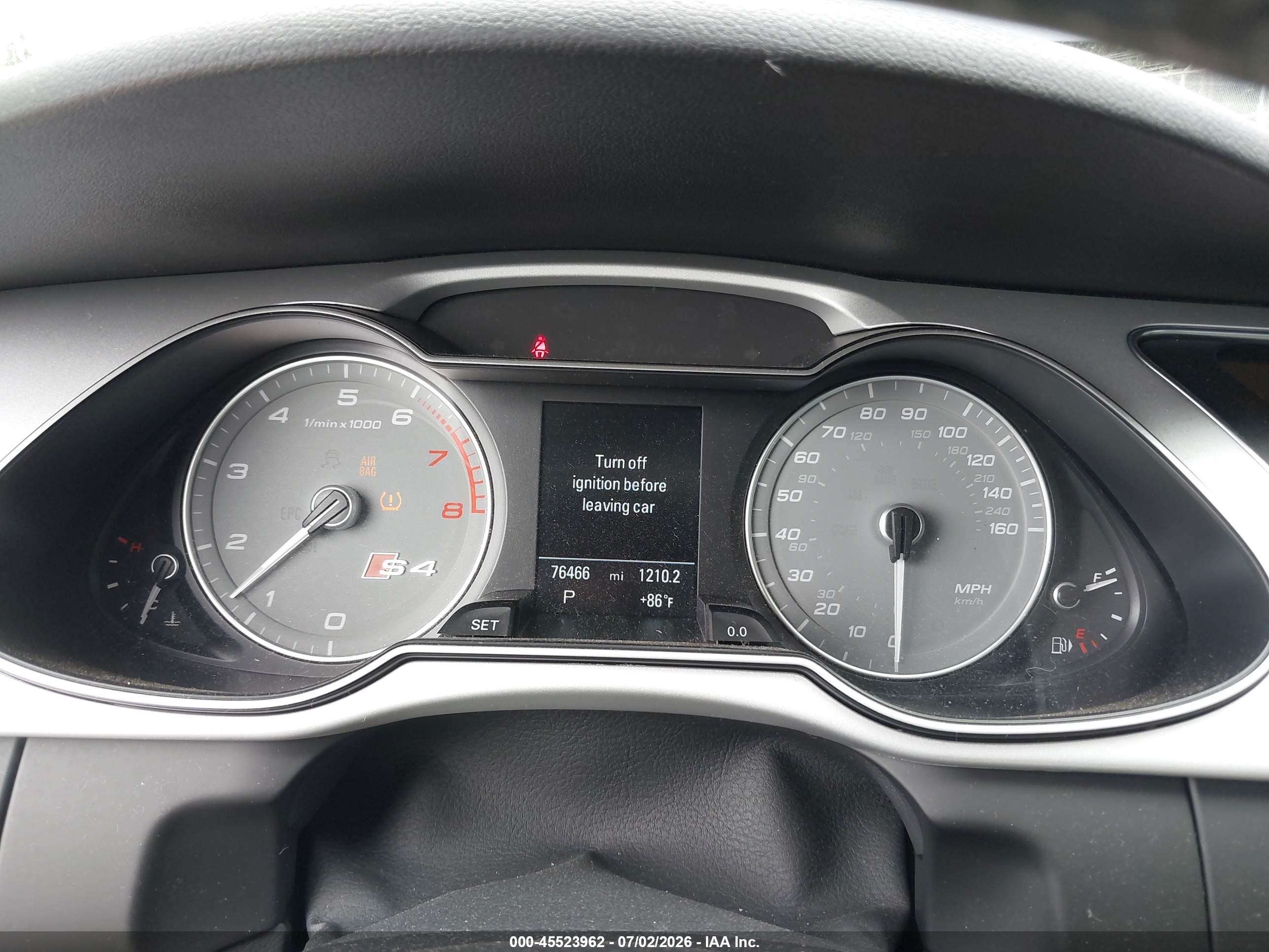 2015 Audi S4 3.0t Premium Plus Серый vin: WAUBGAFL8FA105509