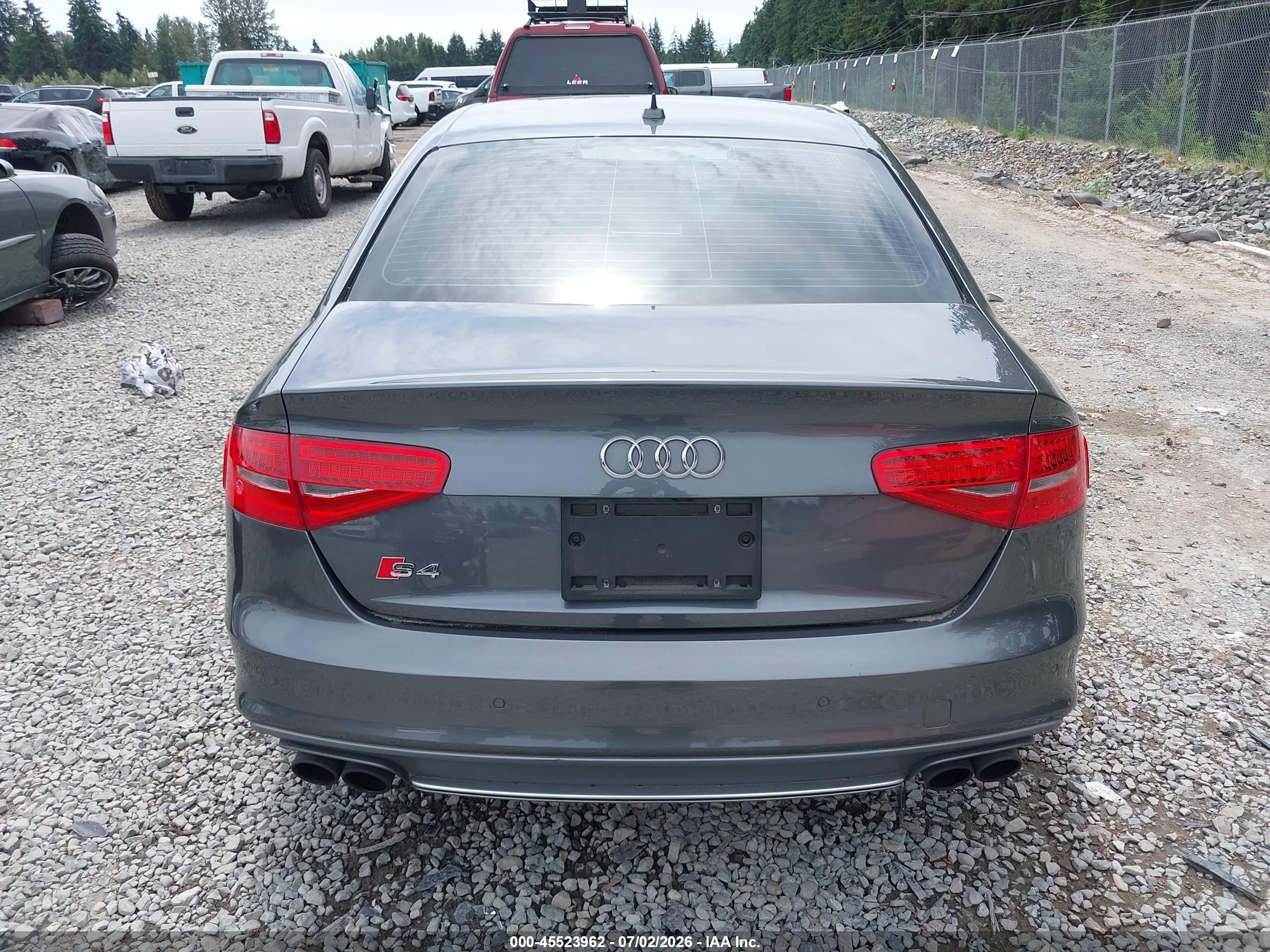 2015 Audi S4 3.0t Premium Plus Серый vin: WAUBGAFL8FA105509