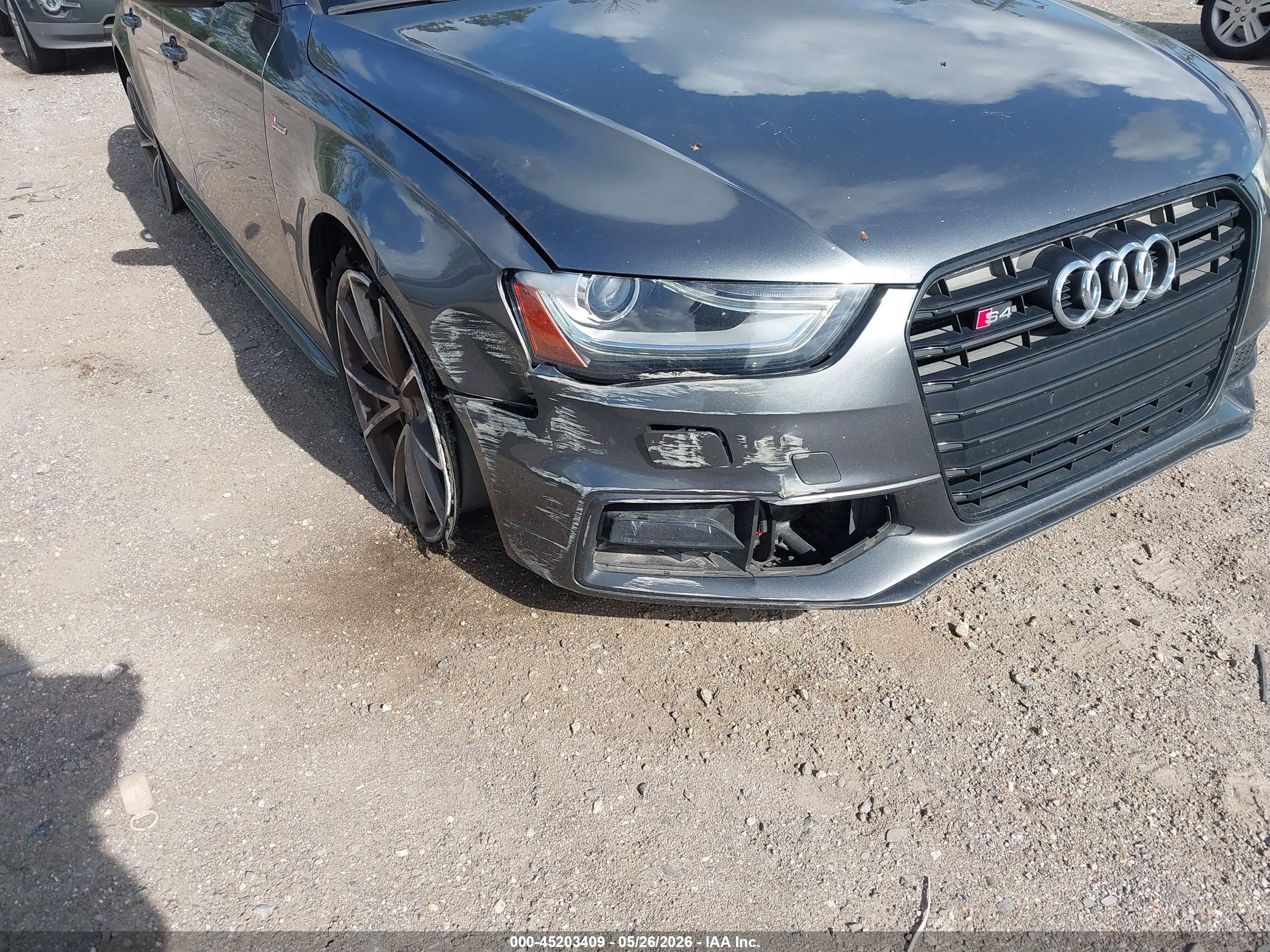 2015 Audi S4 3.0t Premium Plus Gray vin: WAUBGAFL8FA120768