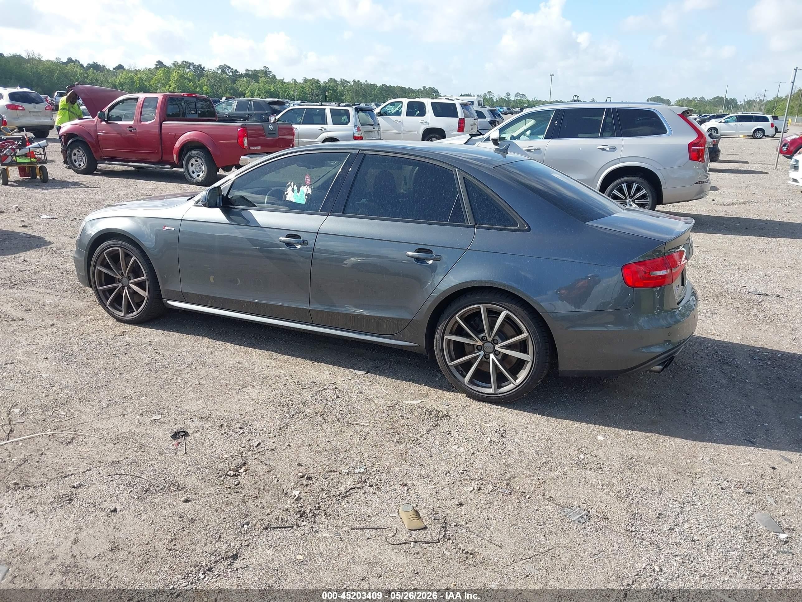 2015 Audi S4 3.0t Premium Plus Gray vin: WAUBGAFL8FA120768