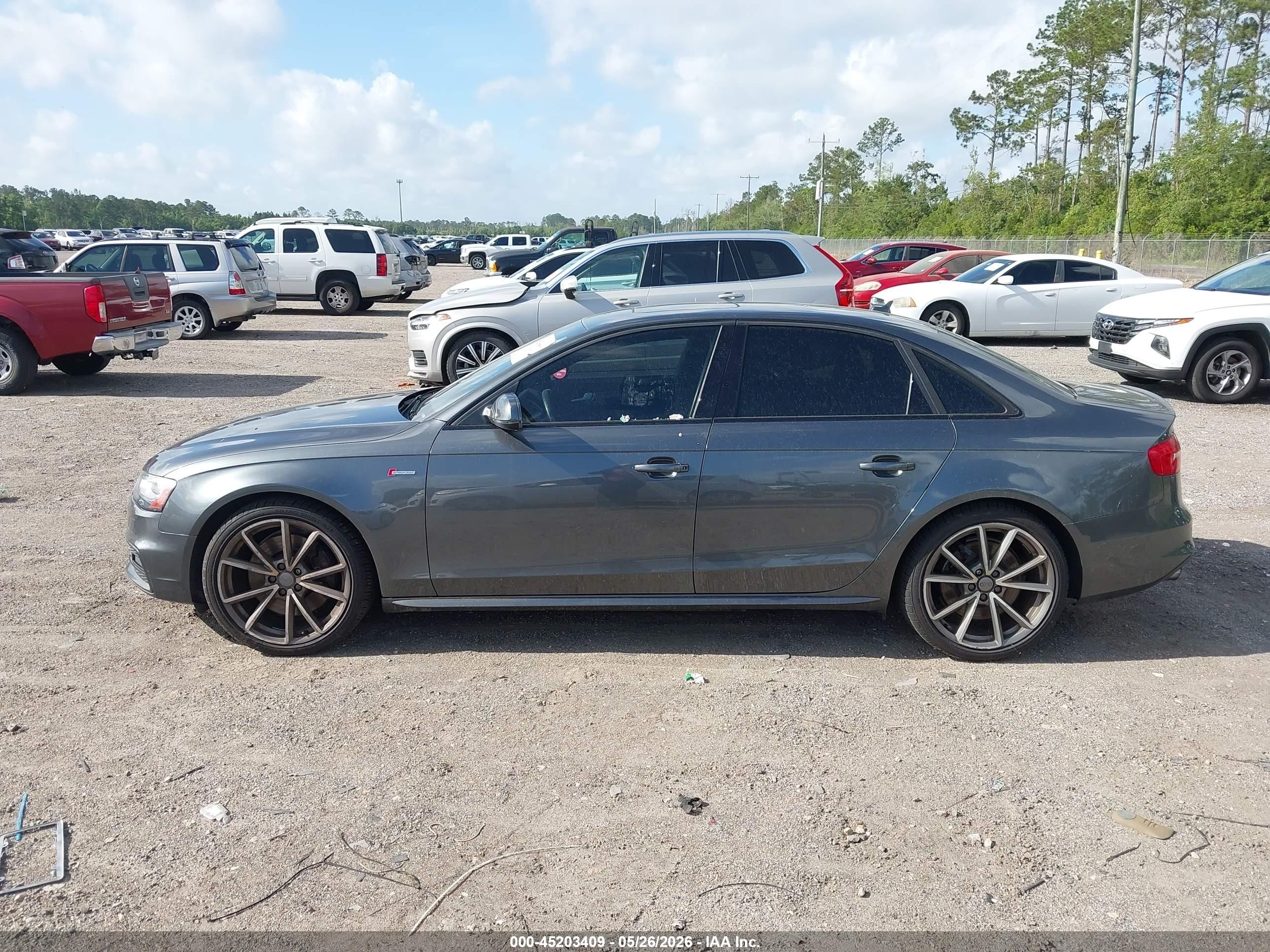 2015 Audi S4 3.0t Premium Plus Gray vin: WAUBGAFL8FA120768
