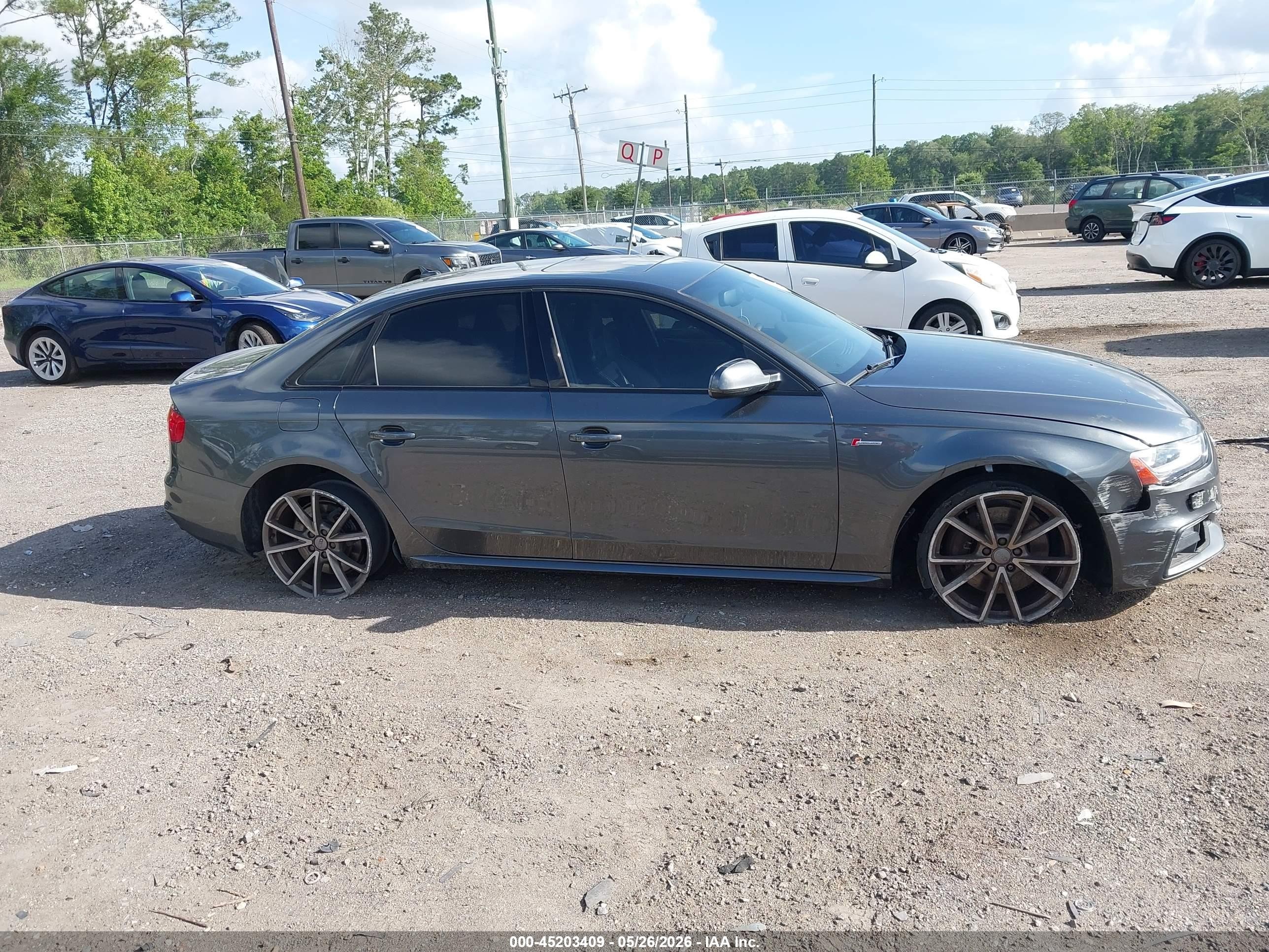 2015 Audi S4 3.0t Premium Plus Gray vin: WAUBGAFL8FA120768