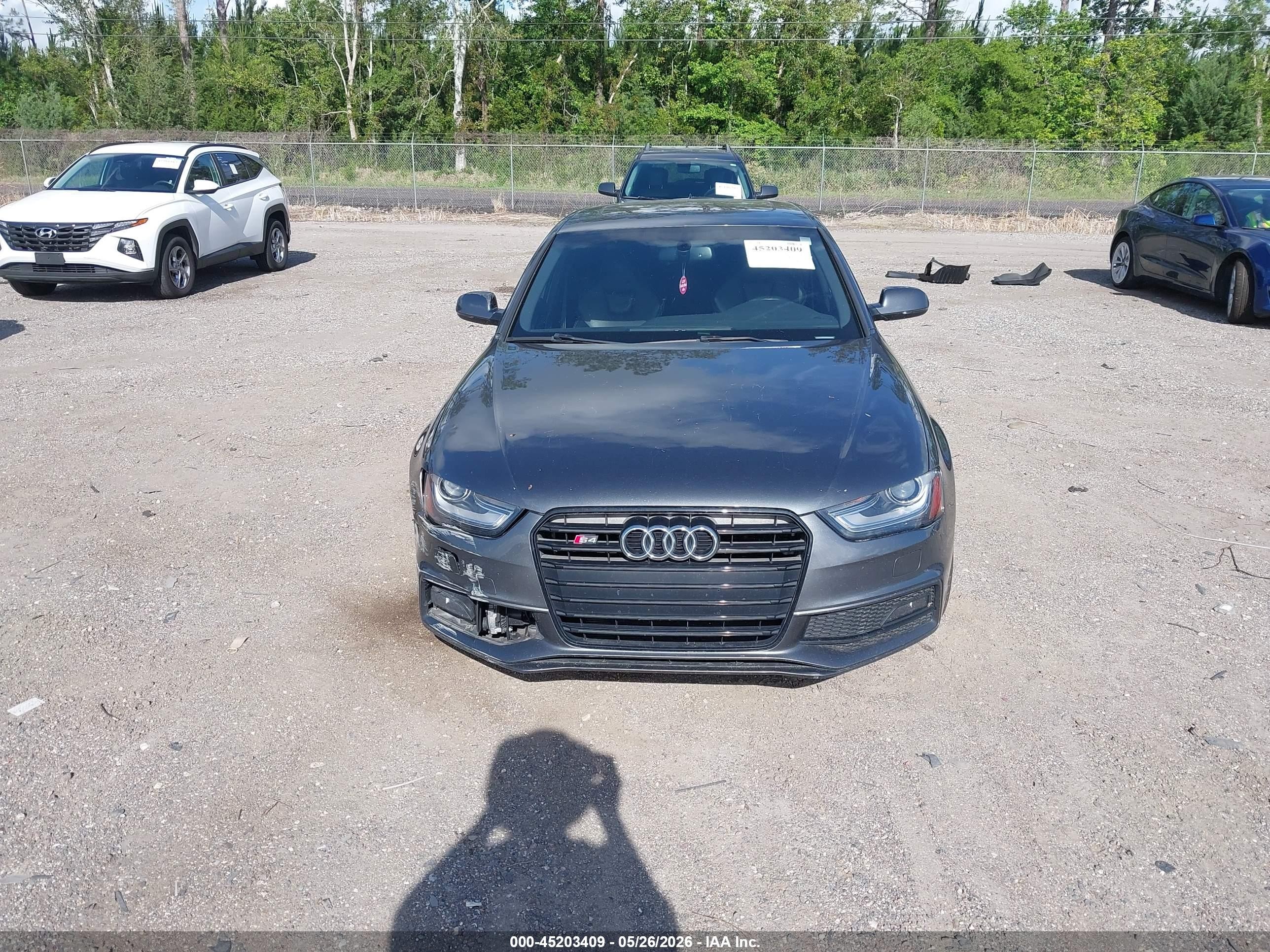2015 Audi S4 3.0t Premium Plus Gray vin: WAUBGAFL8FA120768