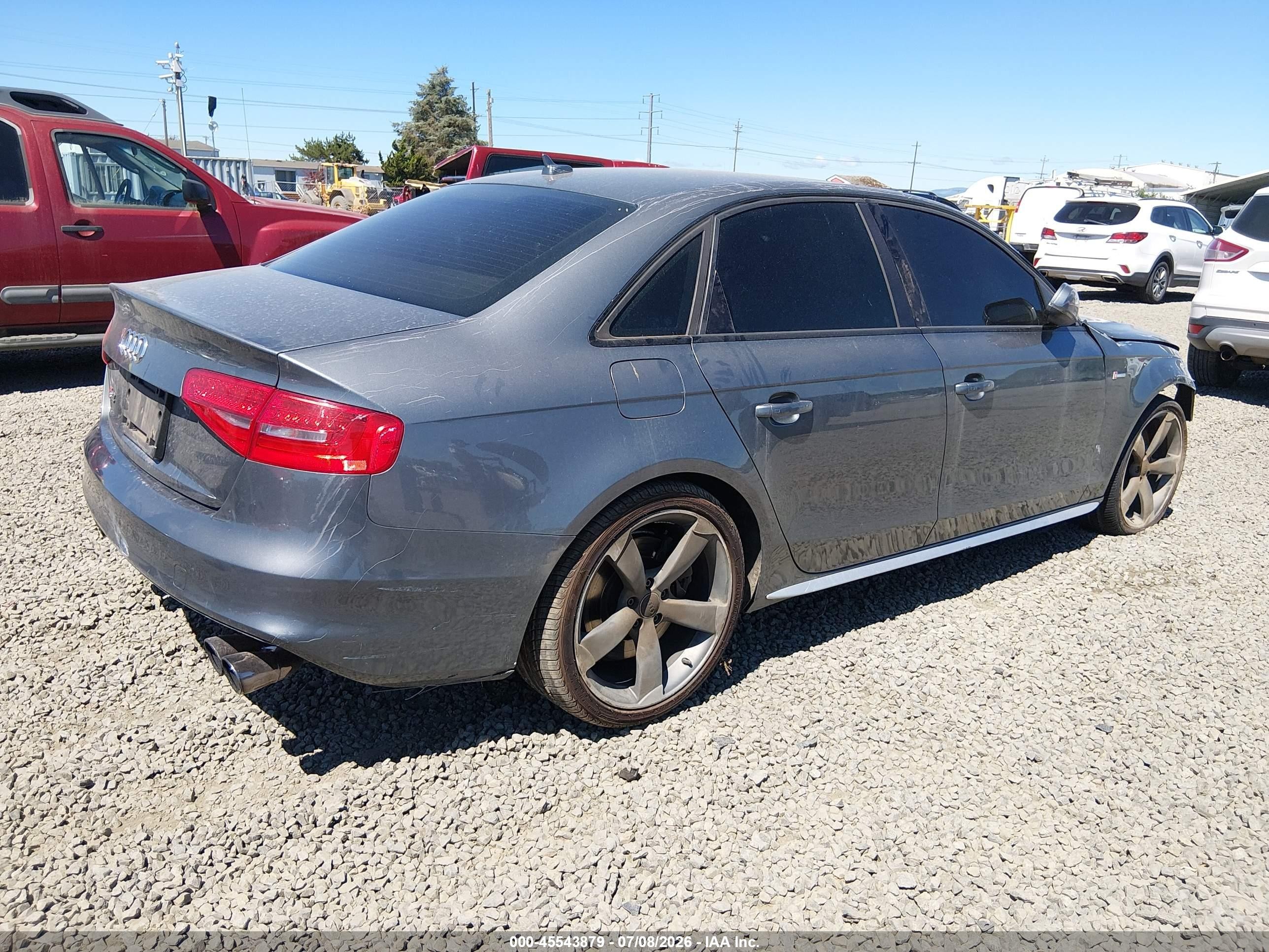2014 Audi S4 3.0t Premium Plus Gray vin: WAUBGAFL9EA033170
