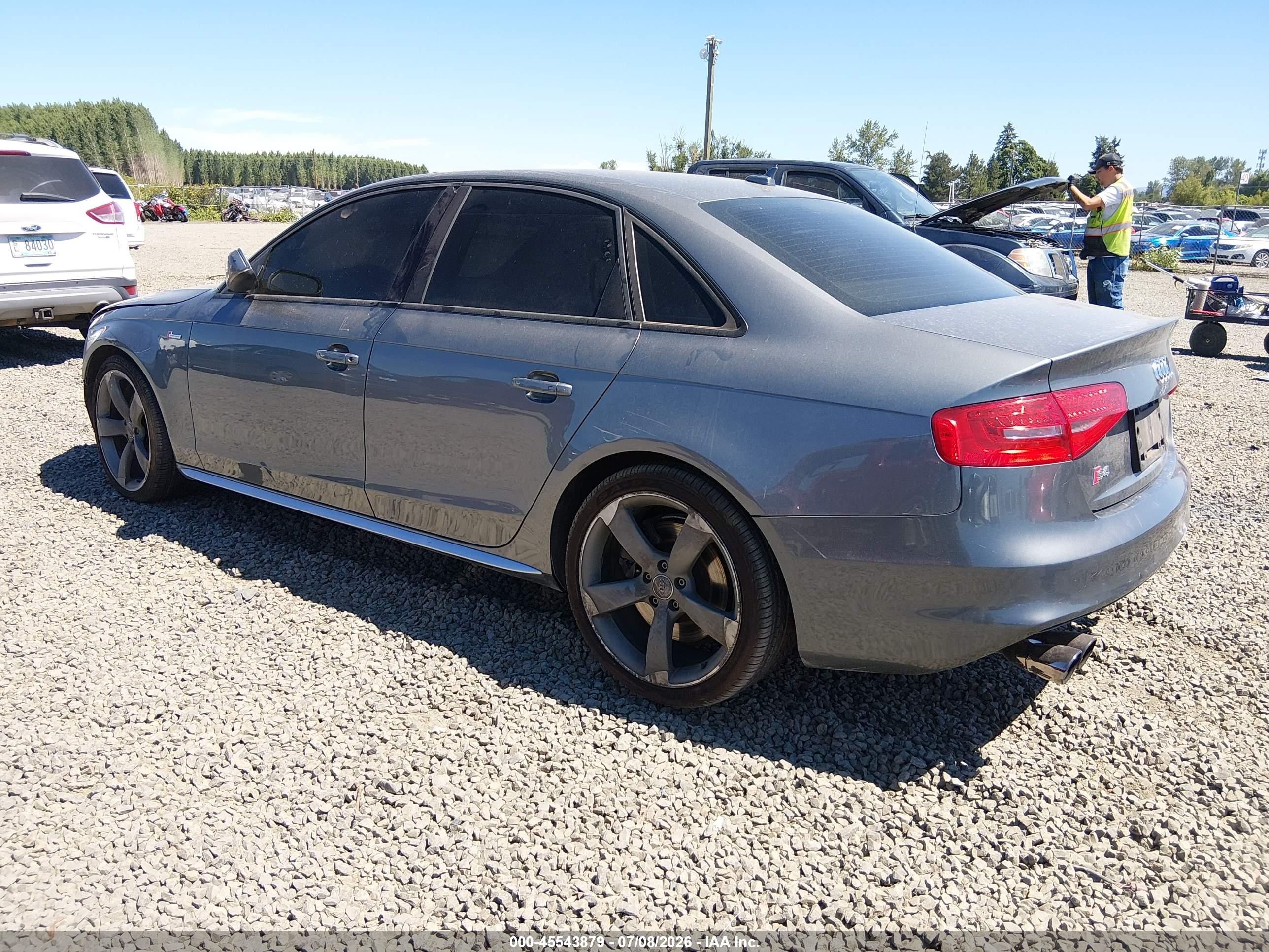 2014 Audi S4 3.0t Premium Plus Gray vin: WAUBGAFL9EA033170