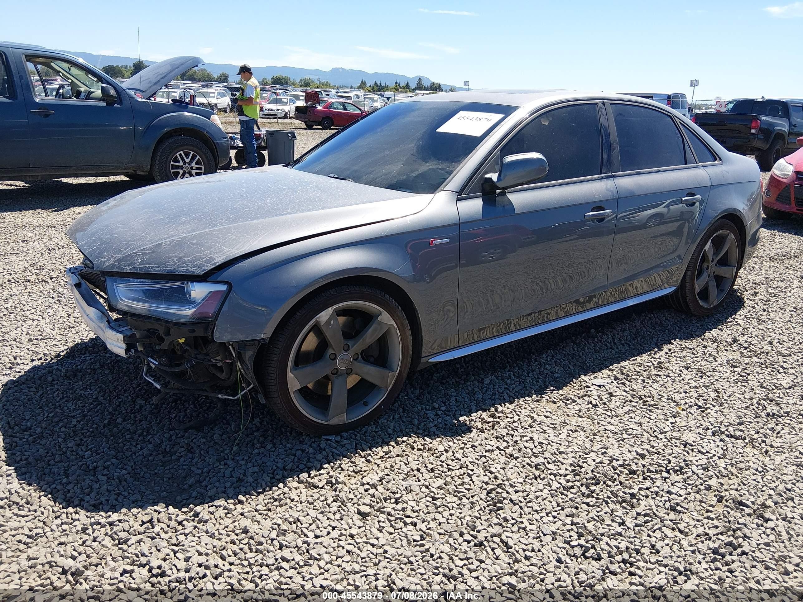 2014 Audi S4 3.0t Premium Plus Gray vin: WAUBGAFL9EA033170