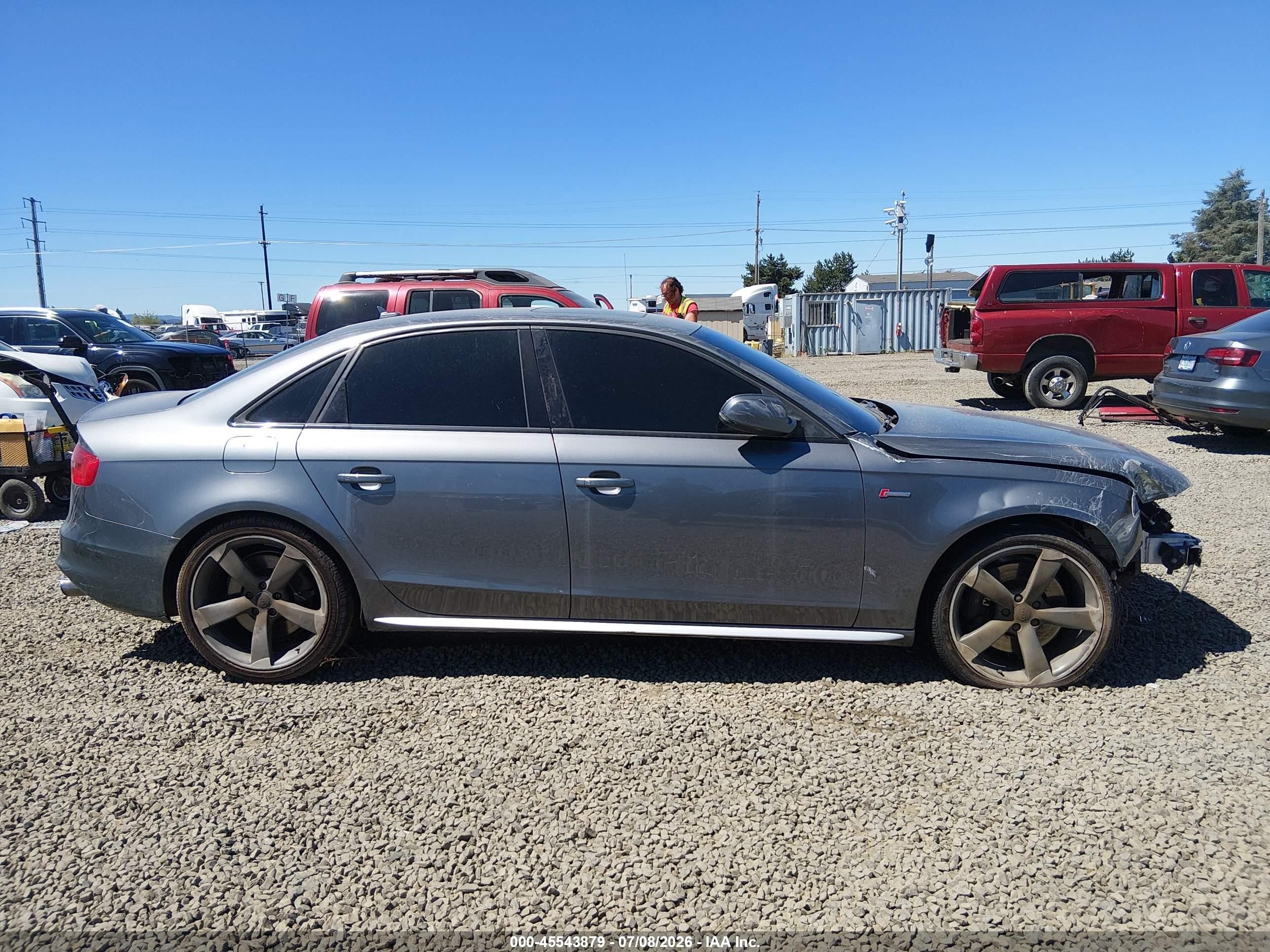 2014 Audi S4 3.0t Premium Plus Gray vin: WAUBGAFL9EA033170