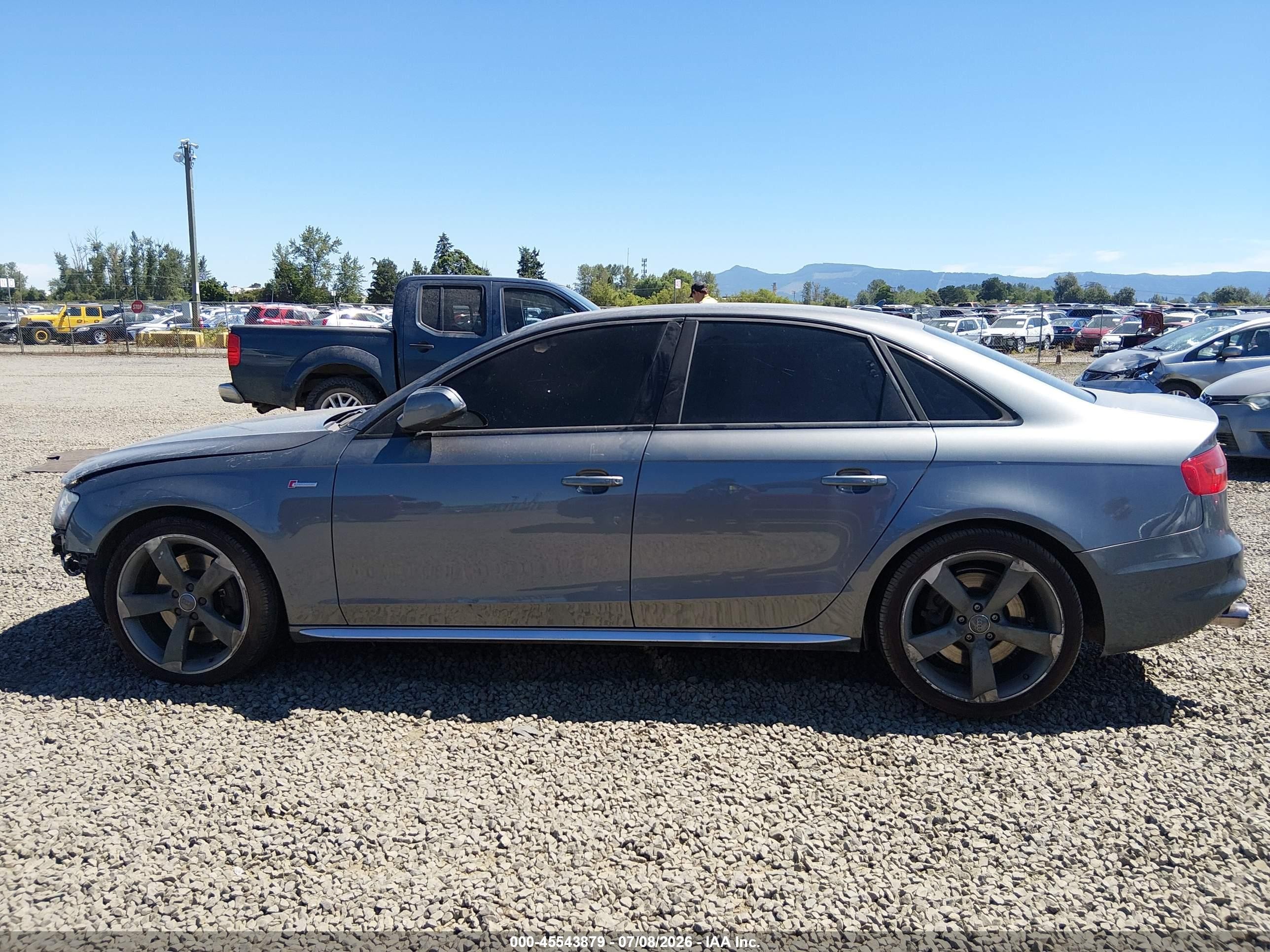2014 Audi S4 3.0t Premium Plus Gray vin: WAUBGAFL9EA033170