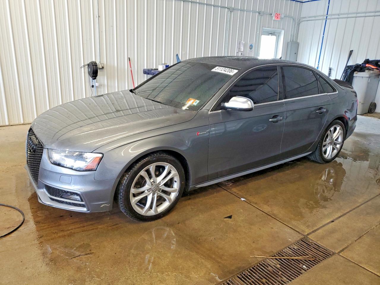 2015 Audi S4 Premium Plus Серый vin: WAUBGAFL9FA018184
