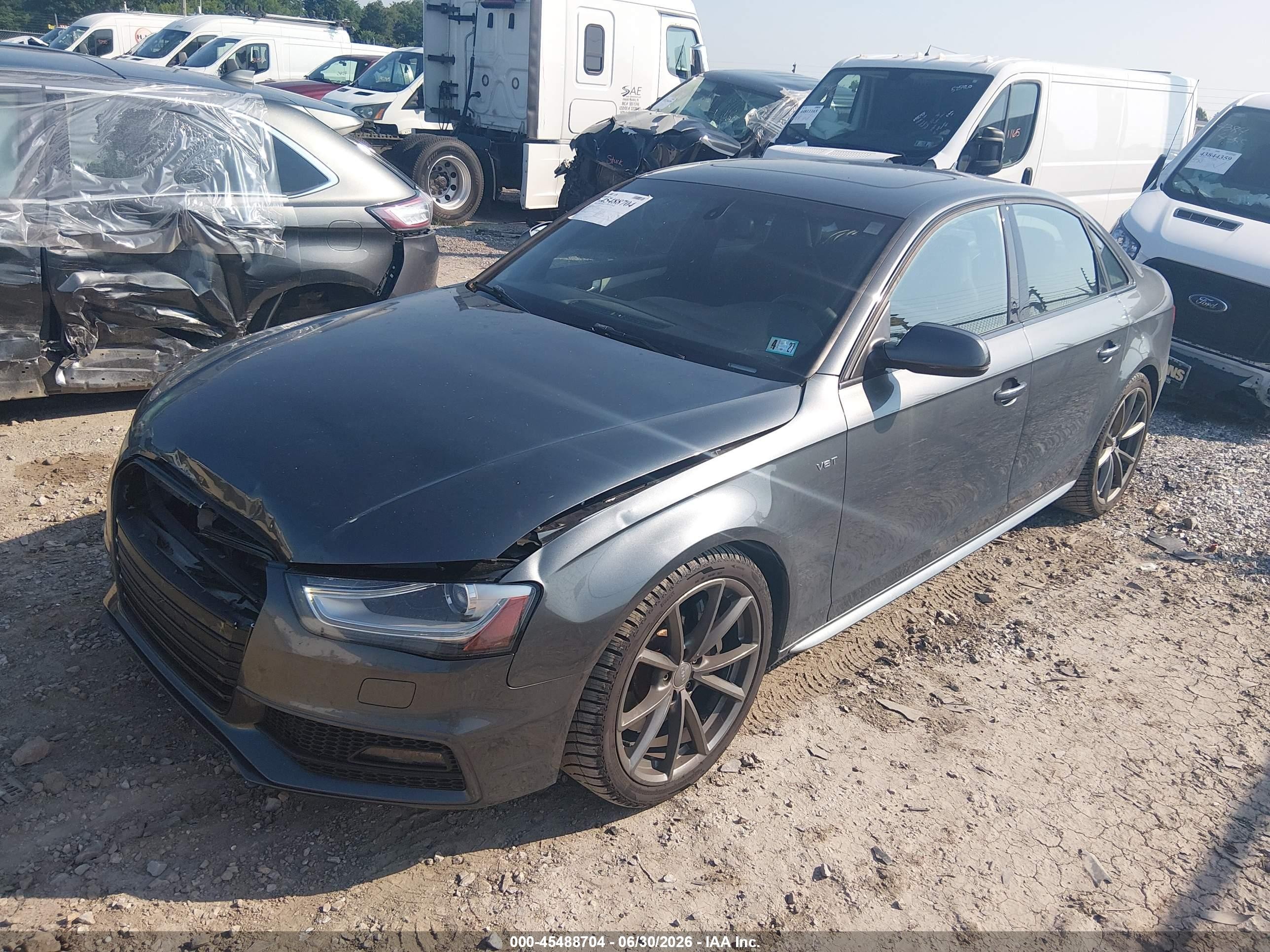 2015 Audi S4 3.0t Premium Plus Серый vin: WAUBGAFL9FA120939
