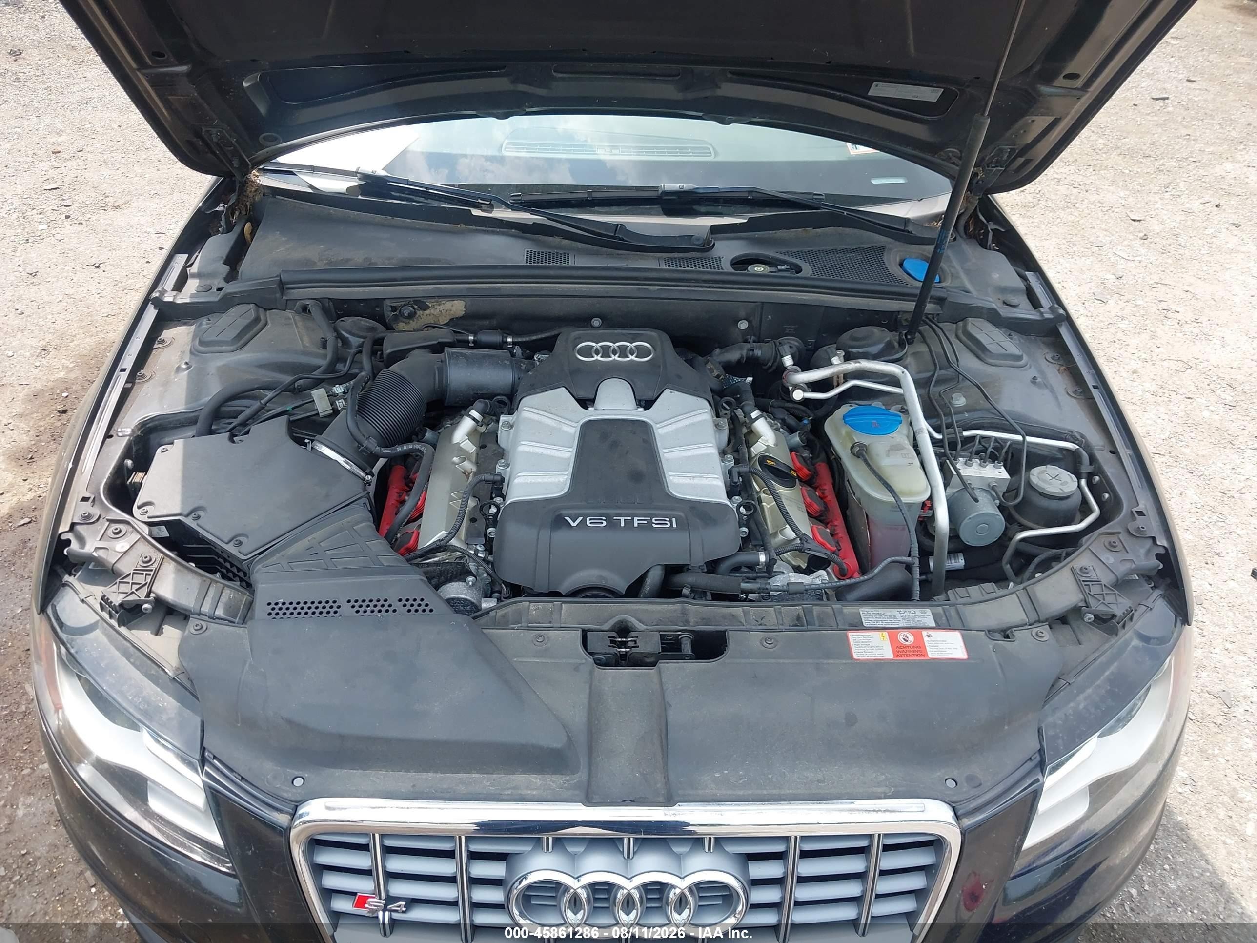 2010 Audi S4 3.0 Premium Plus Black vin: WAUBGAFLXAA019952