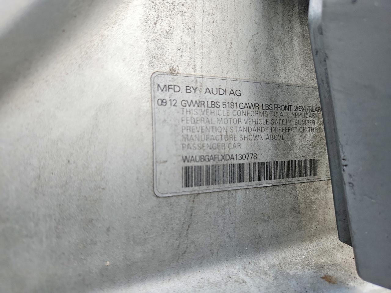 2013 Audi S4 Premium Plus Gray vin: WAUBGAFLXDA130778