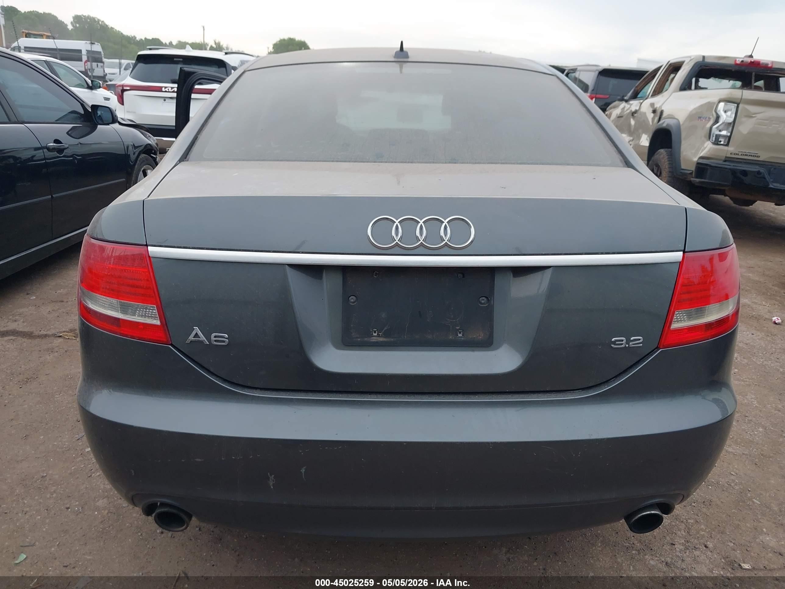 2007 Audi A6 3.2 Black vin: WAUBH74F37N102752