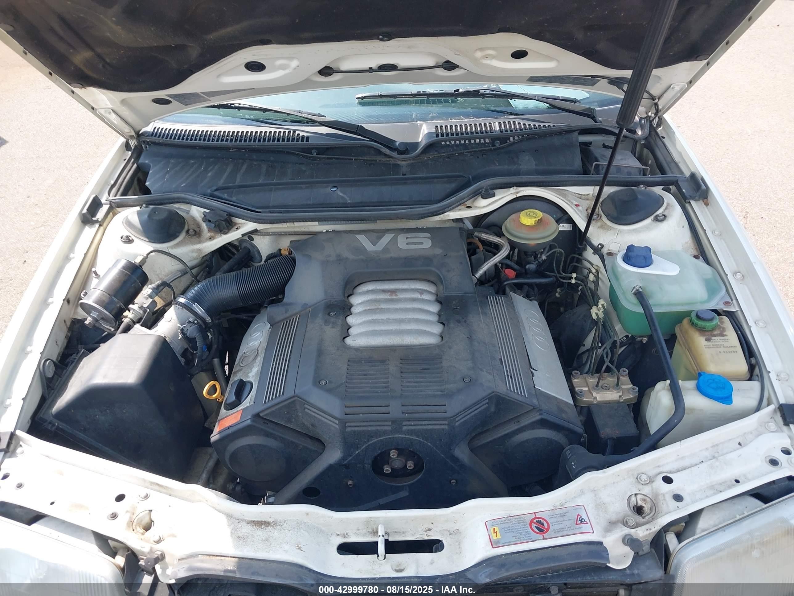 1994 Audi 100 S White vin: WAUBJ84A8RN001255