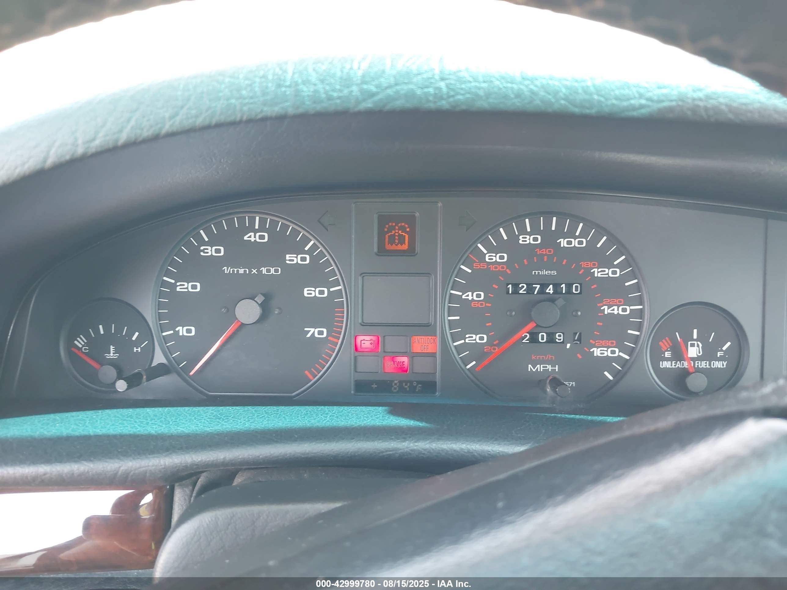 1994 Audi 100 S White vin: WAUBJ84A8RN001255