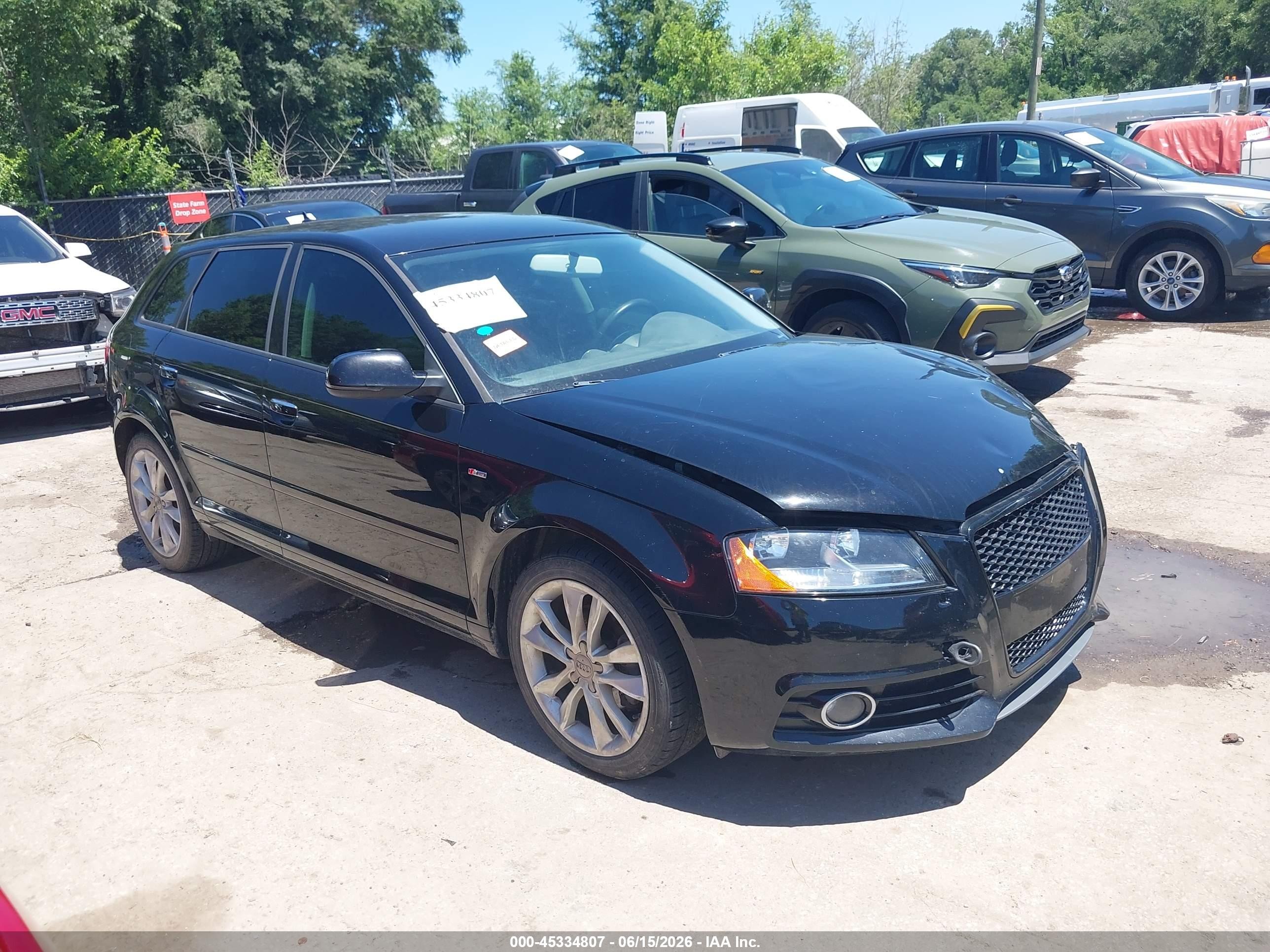2012 Audi A3 2.0 Tdi Premium Black vin: WAUBJAFM0CA010156