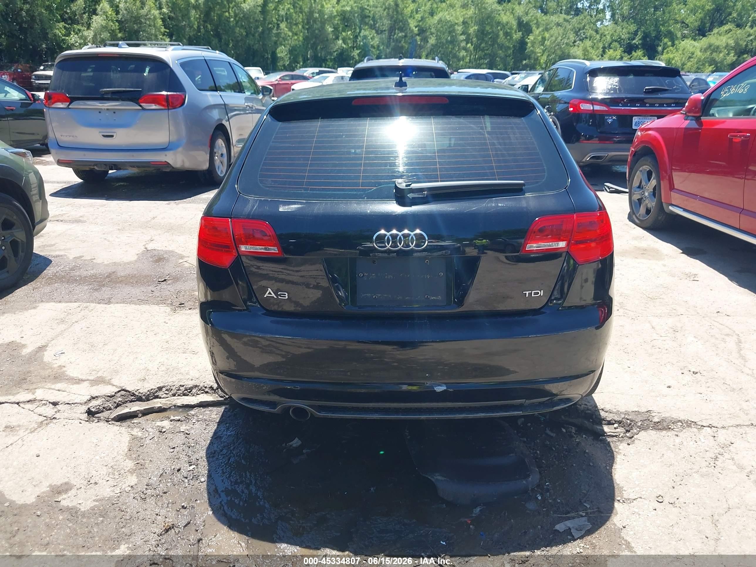 2012 Audi A3 2.0 Tdi Premium Black vin: WAUBJAFM0CA010156