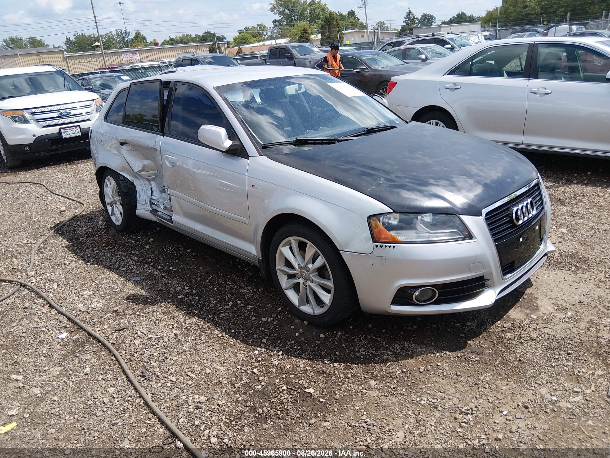 2012 Audi A3 2.0 Tdi Premium Silver vin: WAUBJAFM0CA029628