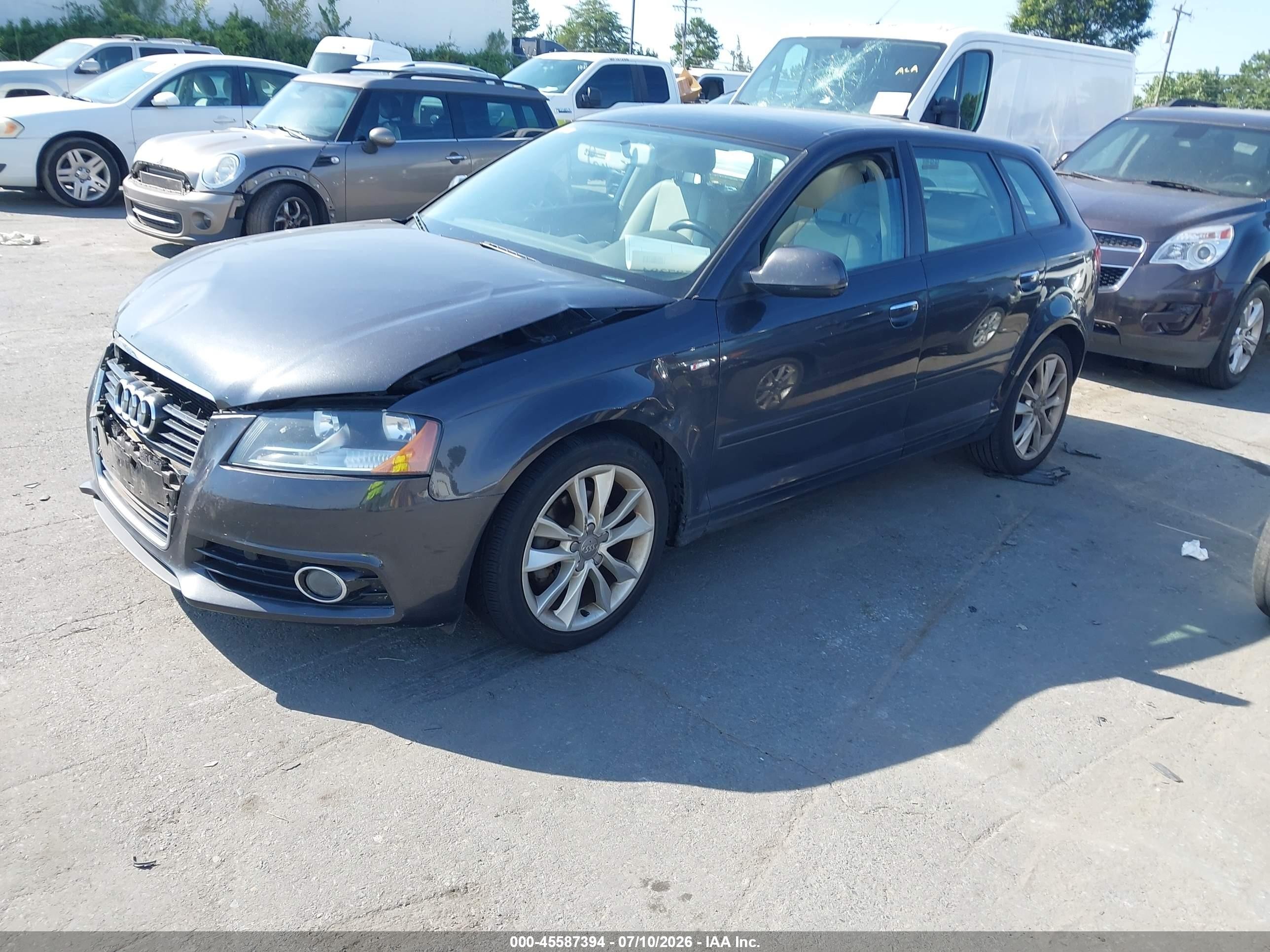 2011 Audi A3 2.0 Tdi Premium Gray vin: WAUBJAFM9BA125594