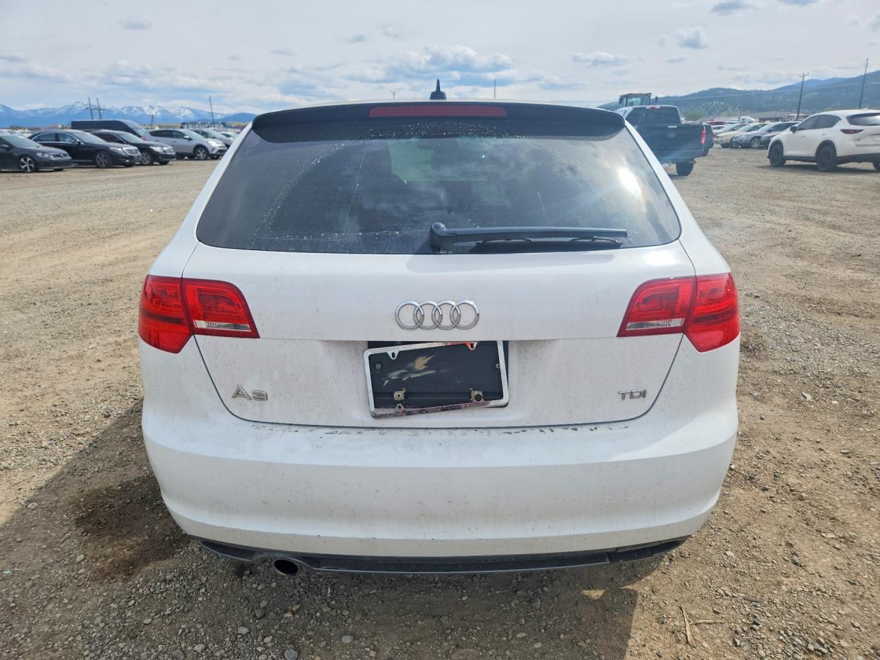 2013 Audi A3 Premium White vin: WAUBJAFM9DA022744