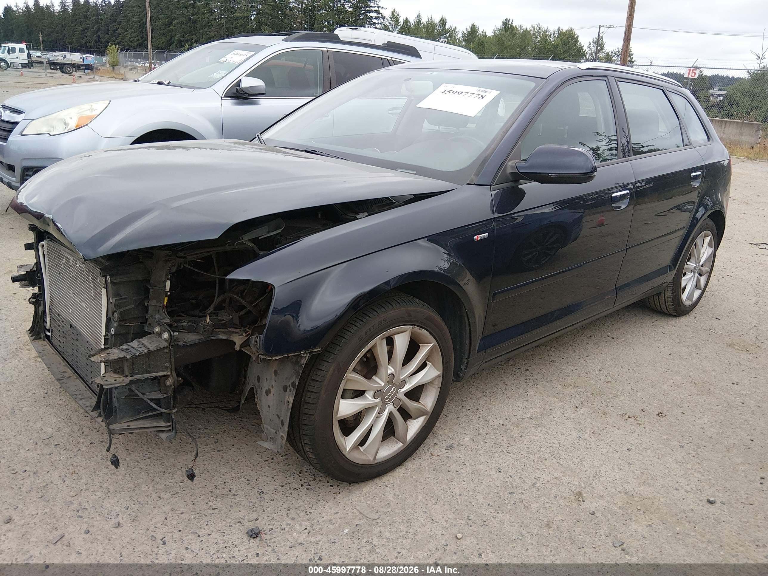 2012 Audi A3 2.0 Tdi Premium Dark Blue vin: WAUBJAFMXCA021231