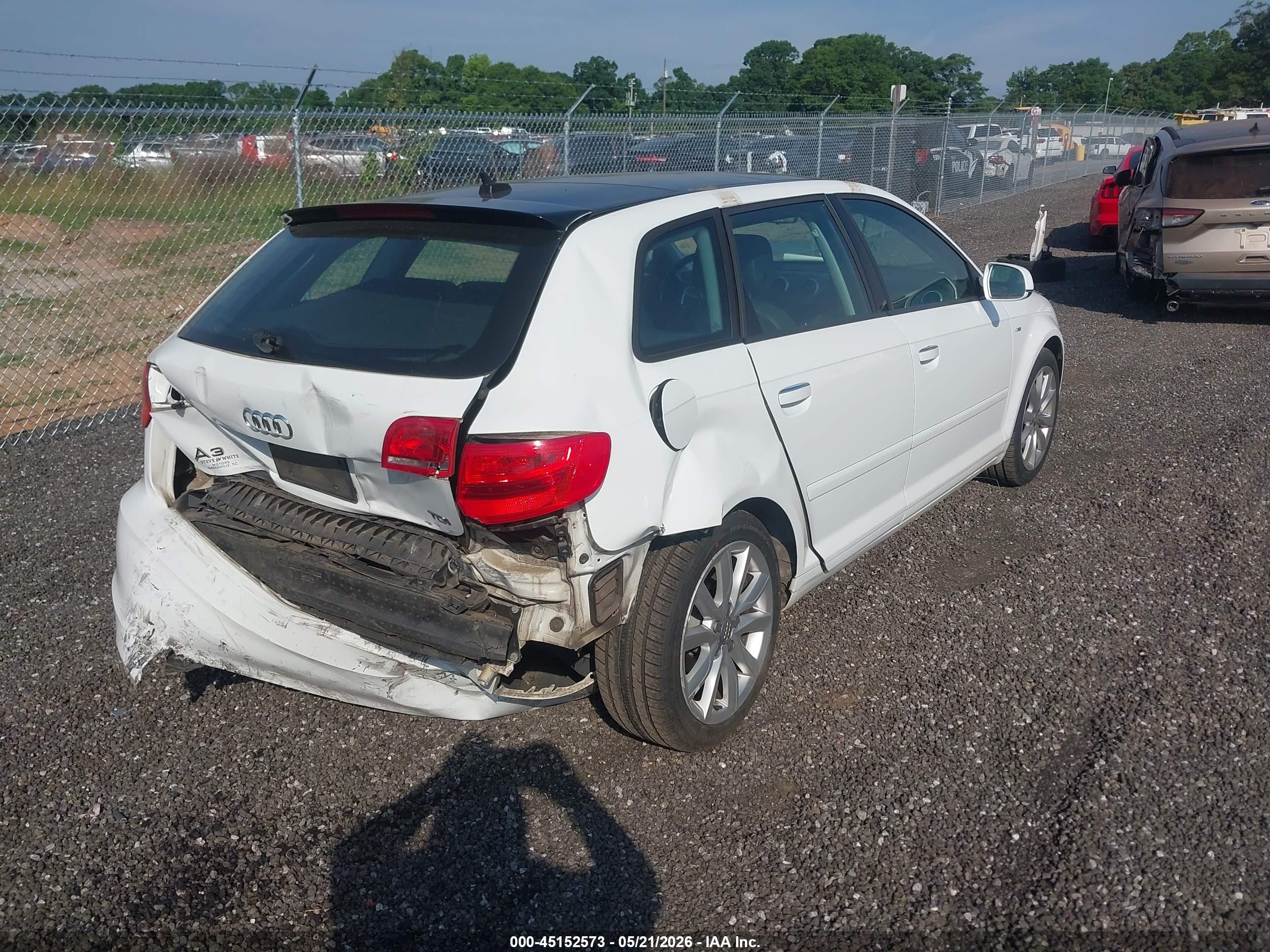 2011 Audi A3 2.0 Tdi Premium White vin: WAUBJBFM1BA069849