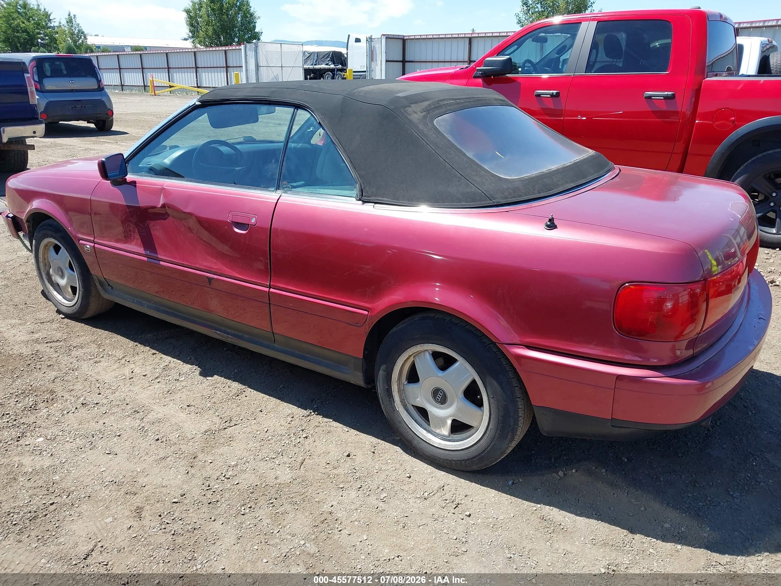 1994 Audi Cabriolet Red vin: WAUBL88G0RA003100