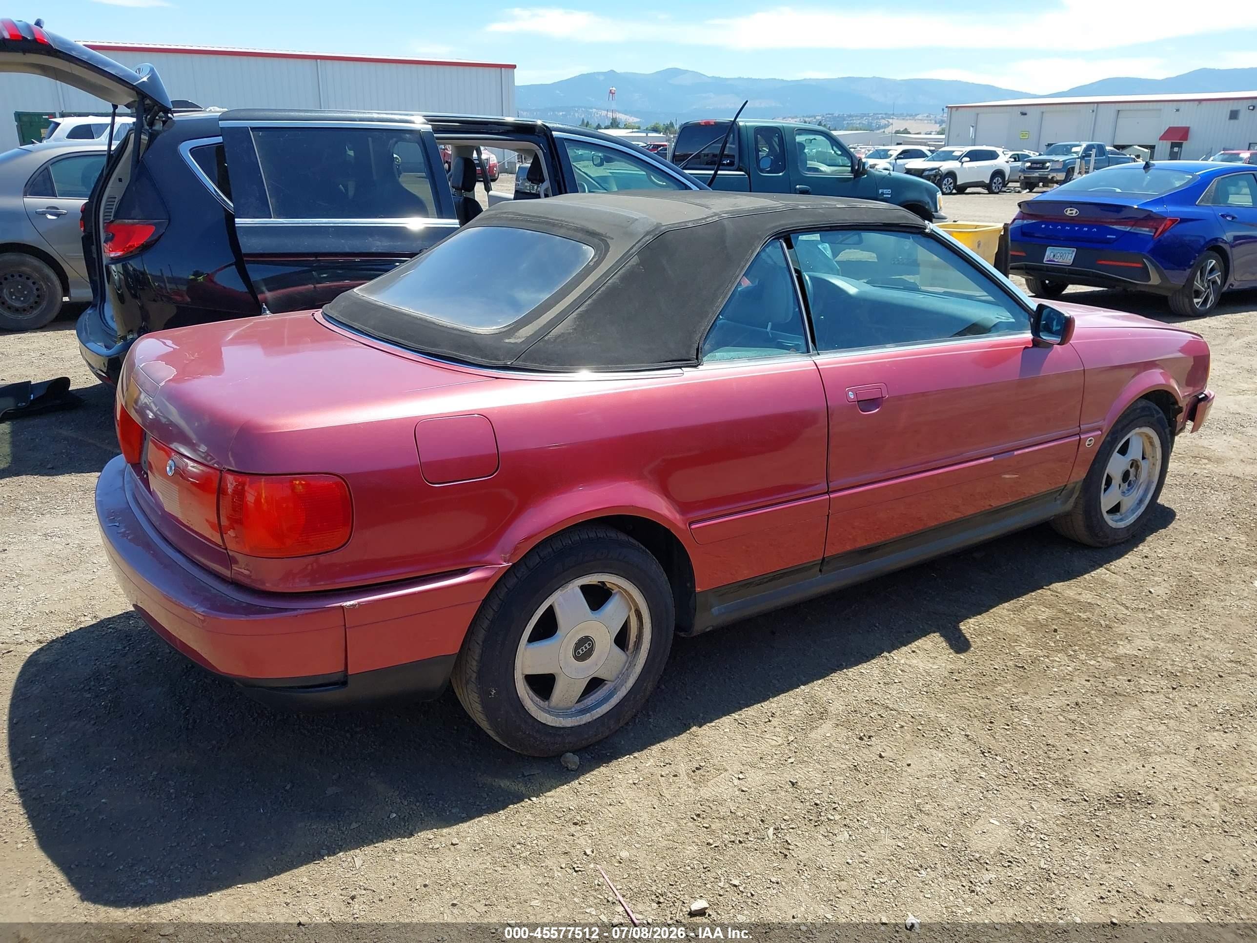 1994 Audi Cabriolet Red vin: WAUBL88G0RA003100
