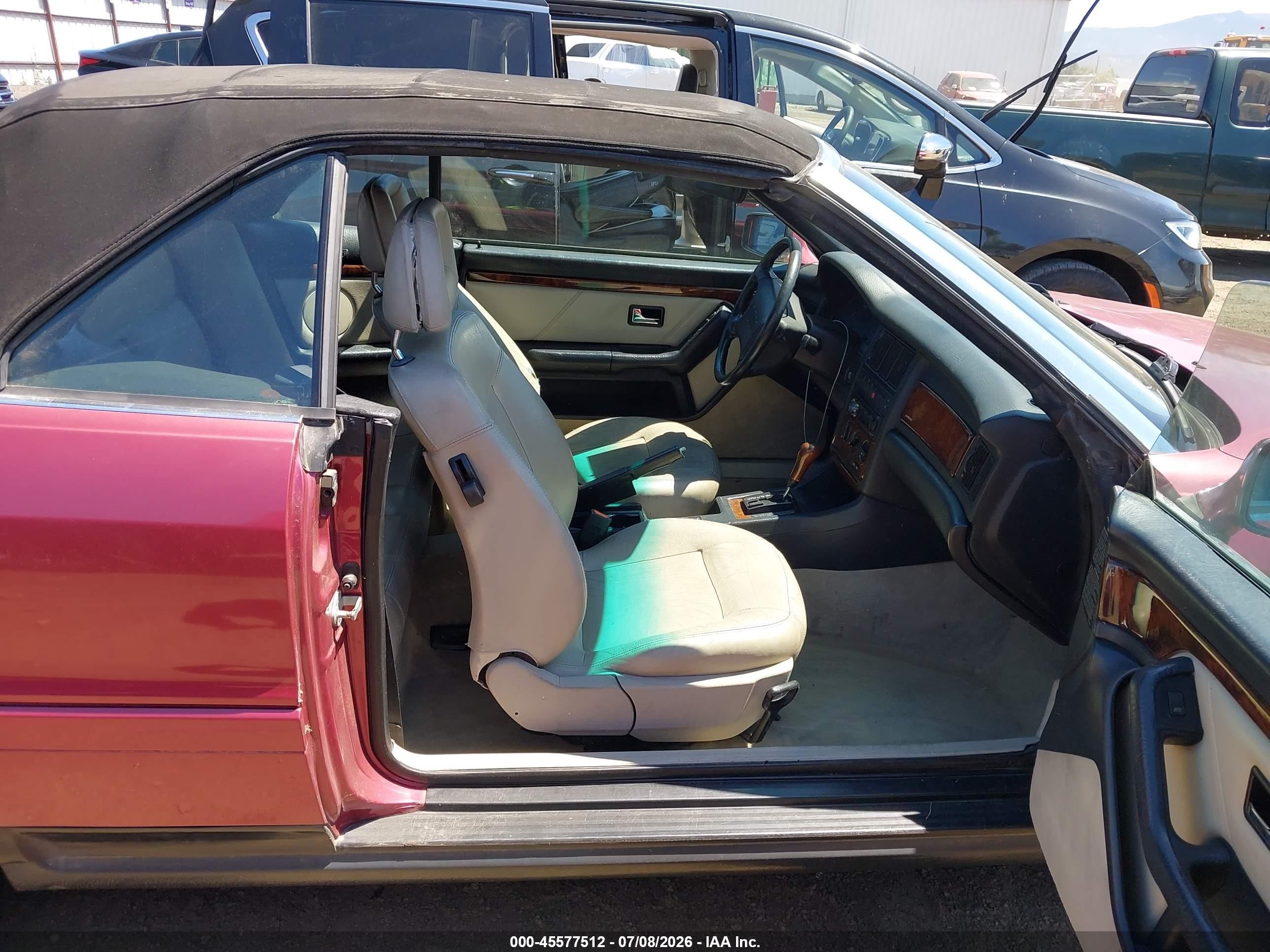 1994 Audi Cabriolet Red vin: WAUBL88G0RA003100