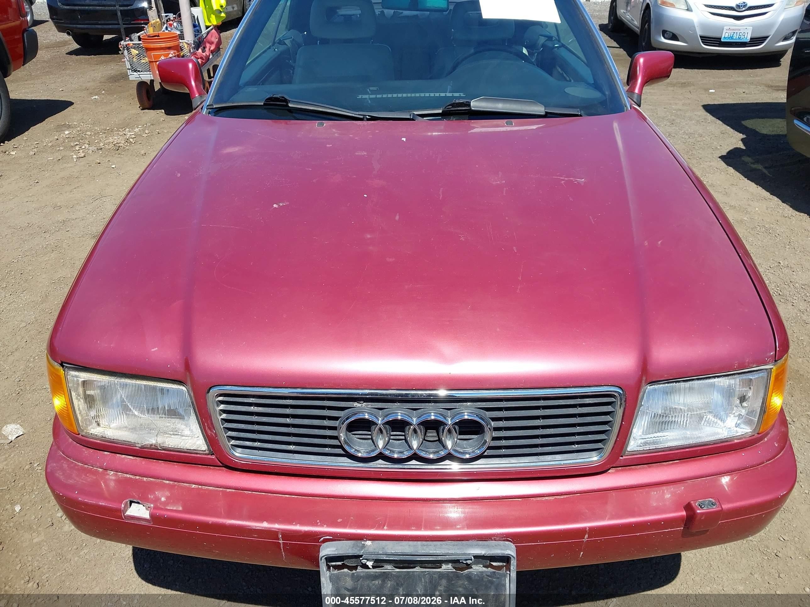1994 Audi Cabriolet Red vin: WAUBL88G0RA003100