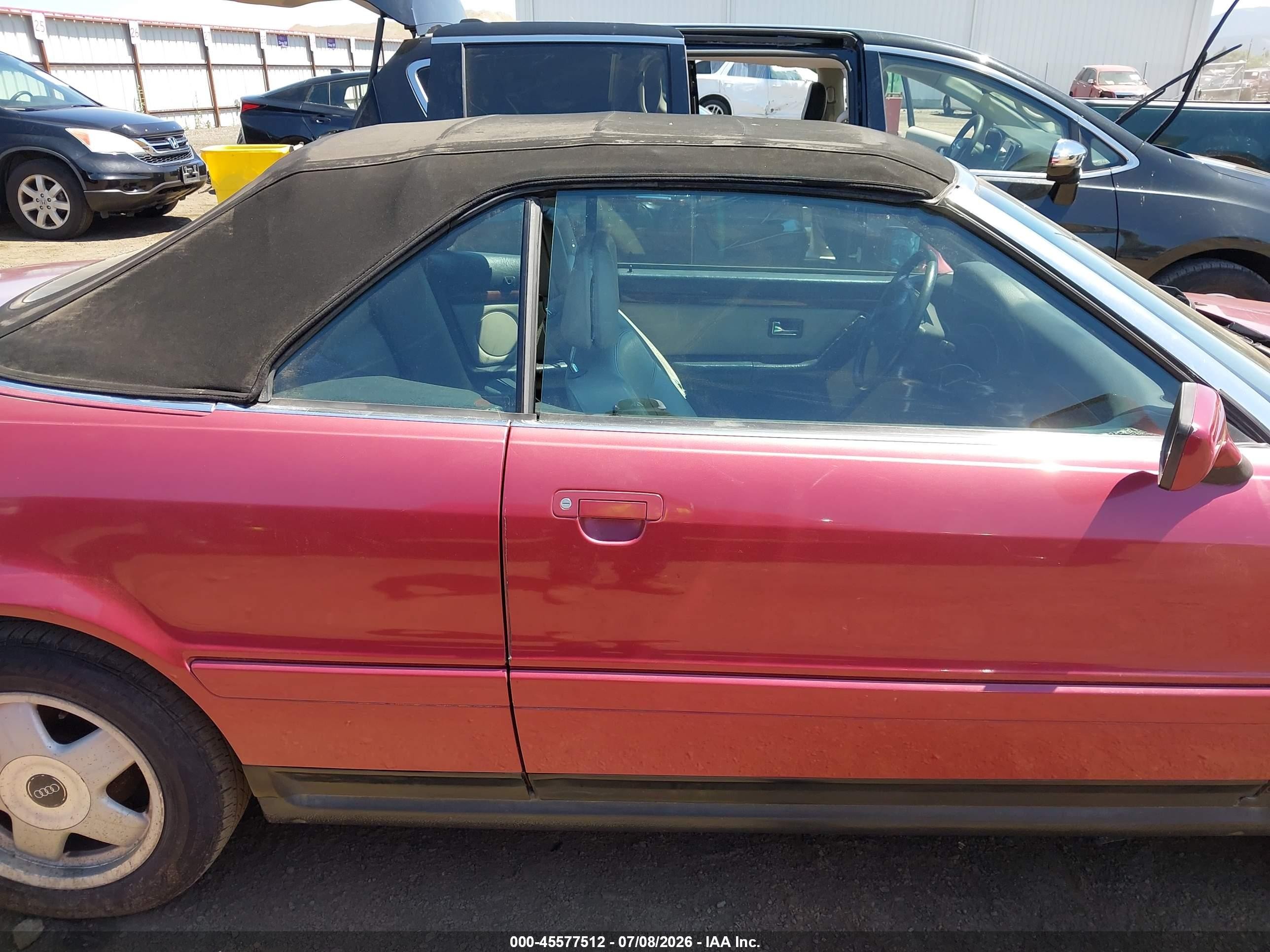 1994 Audi Cabriolet Red vin: WAUBL88G0RA003100