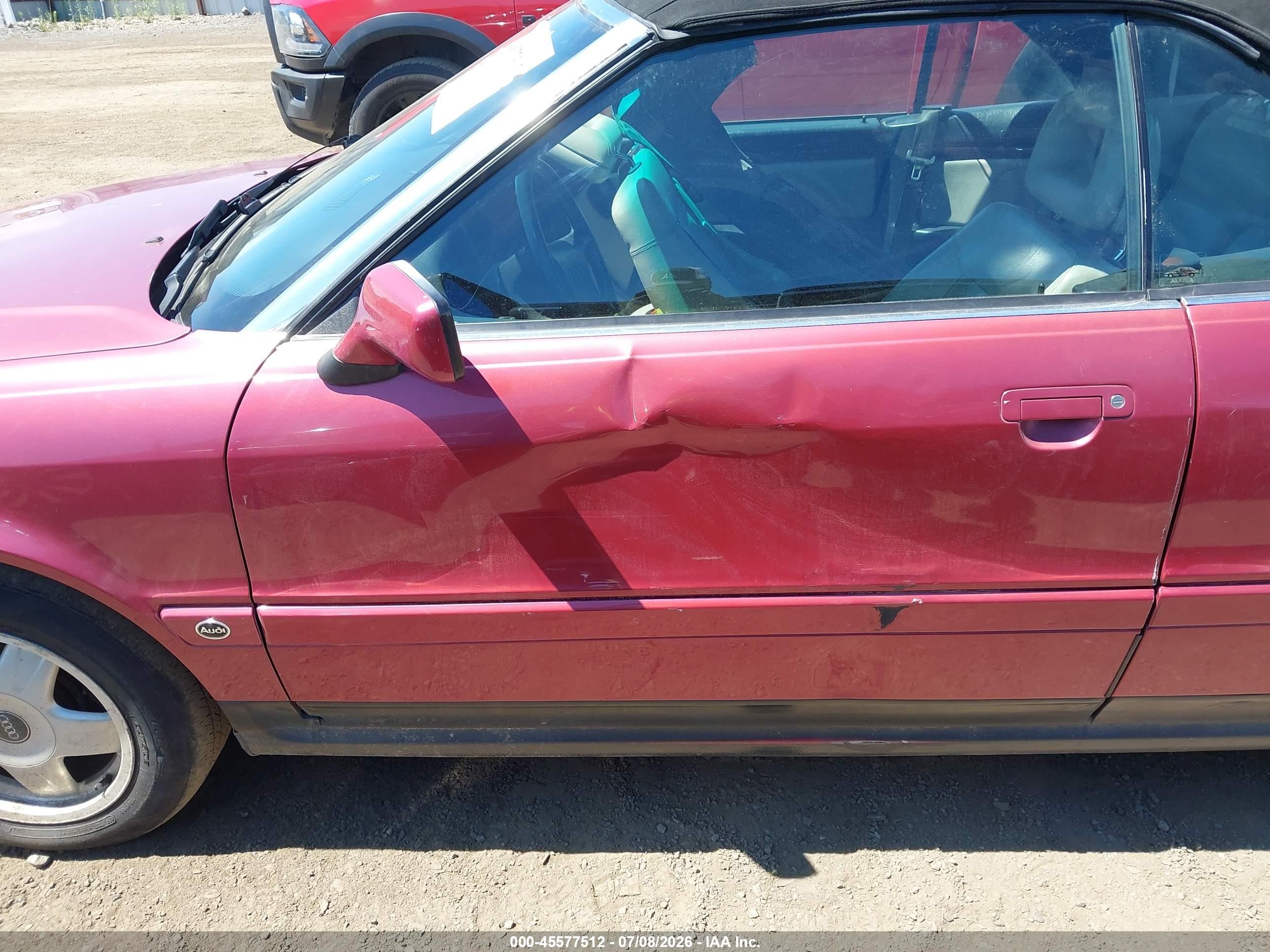 1994 Audi Cabriolet Red vin: WAUBL88G0RA003100