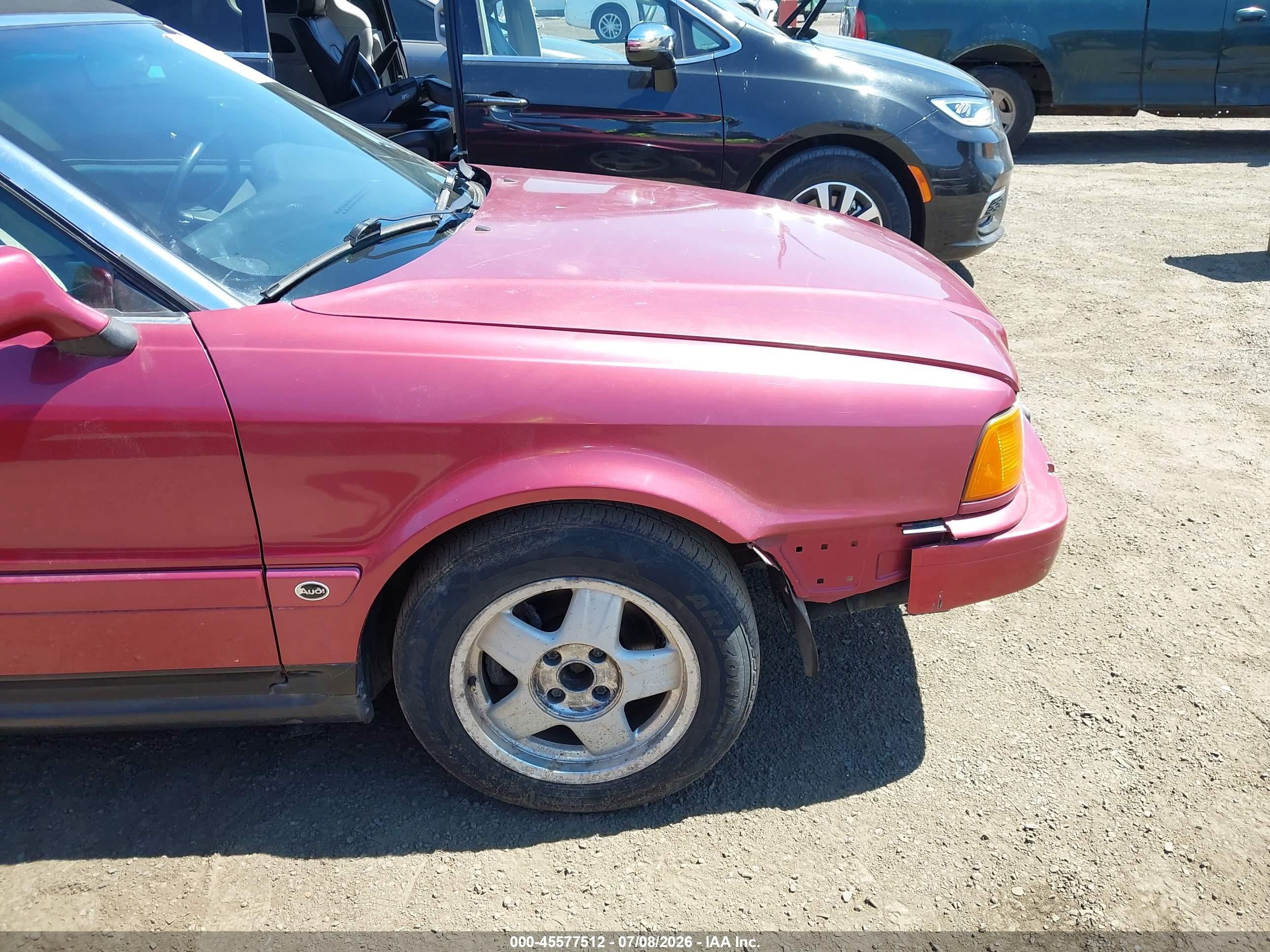 1994 Audi Cabriolet Red vin: WAUBL88G0RA003100