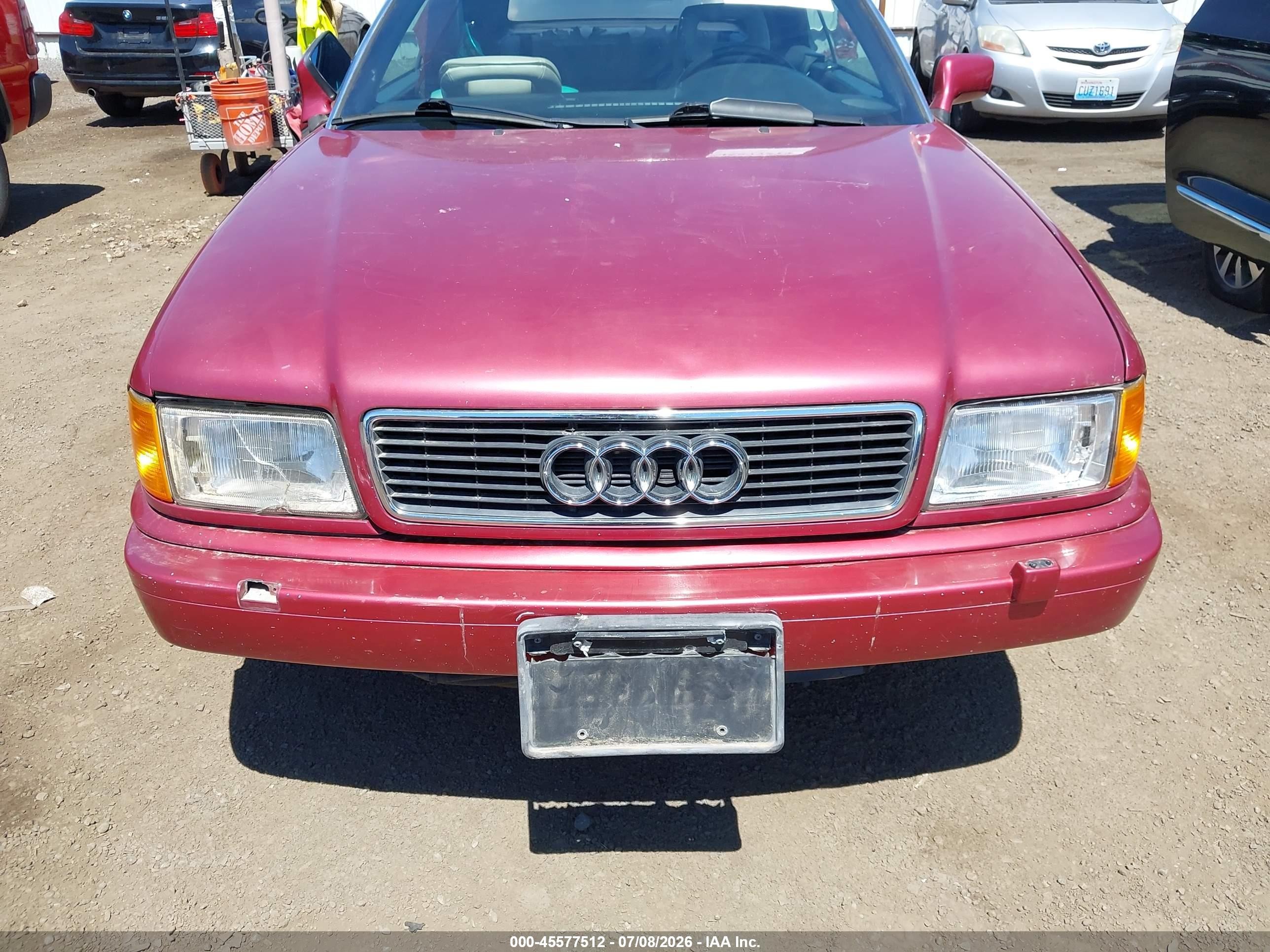 1994 Audi Cabriolet Red vin: WAUBL88G0RA003100