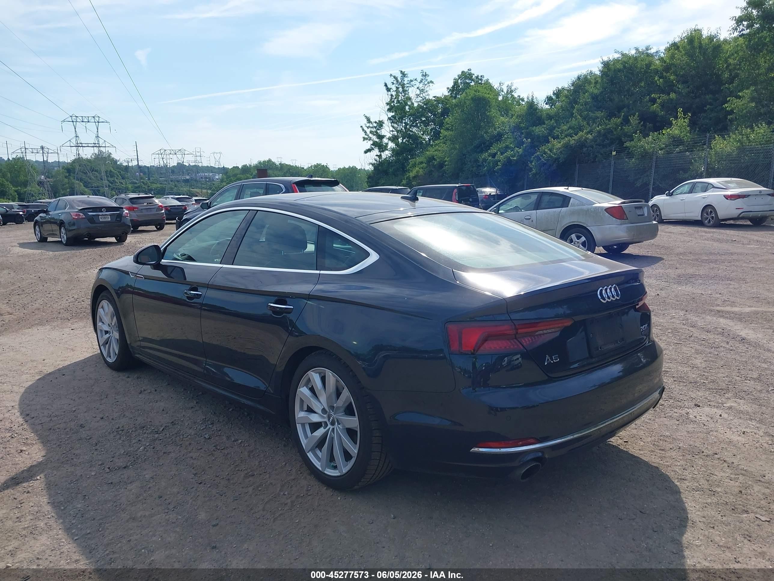 2018 Audi A5 2.0t Premium Black vin: WAUBNCF50JA134949