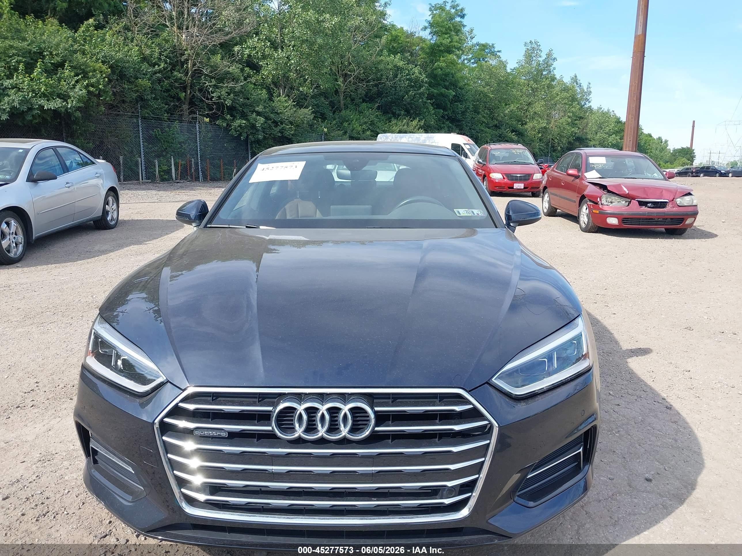 2018 Audi A5 2.0t Premium Black vin: WAUBNCF50JA134949