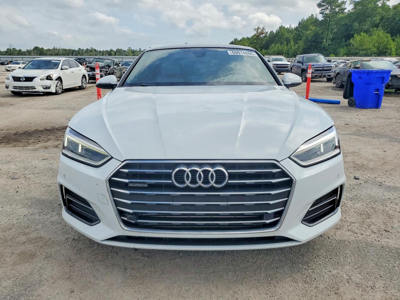 2018 Audi A5 Premium Plus White vin: WAUBNCF53JA110984