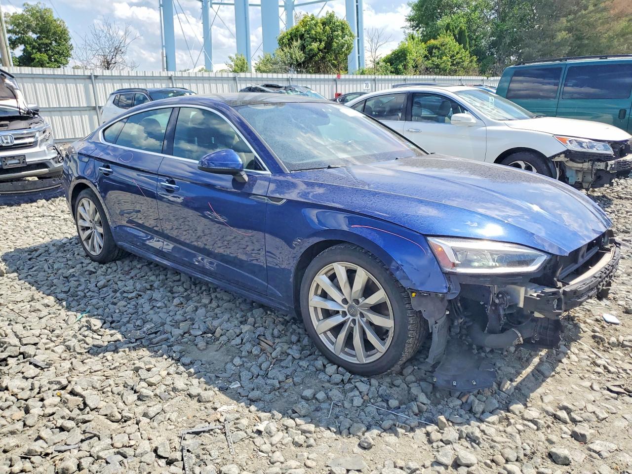2018 Audi A5 Premium Plus Blue vin: WAUBNCF55JA114440