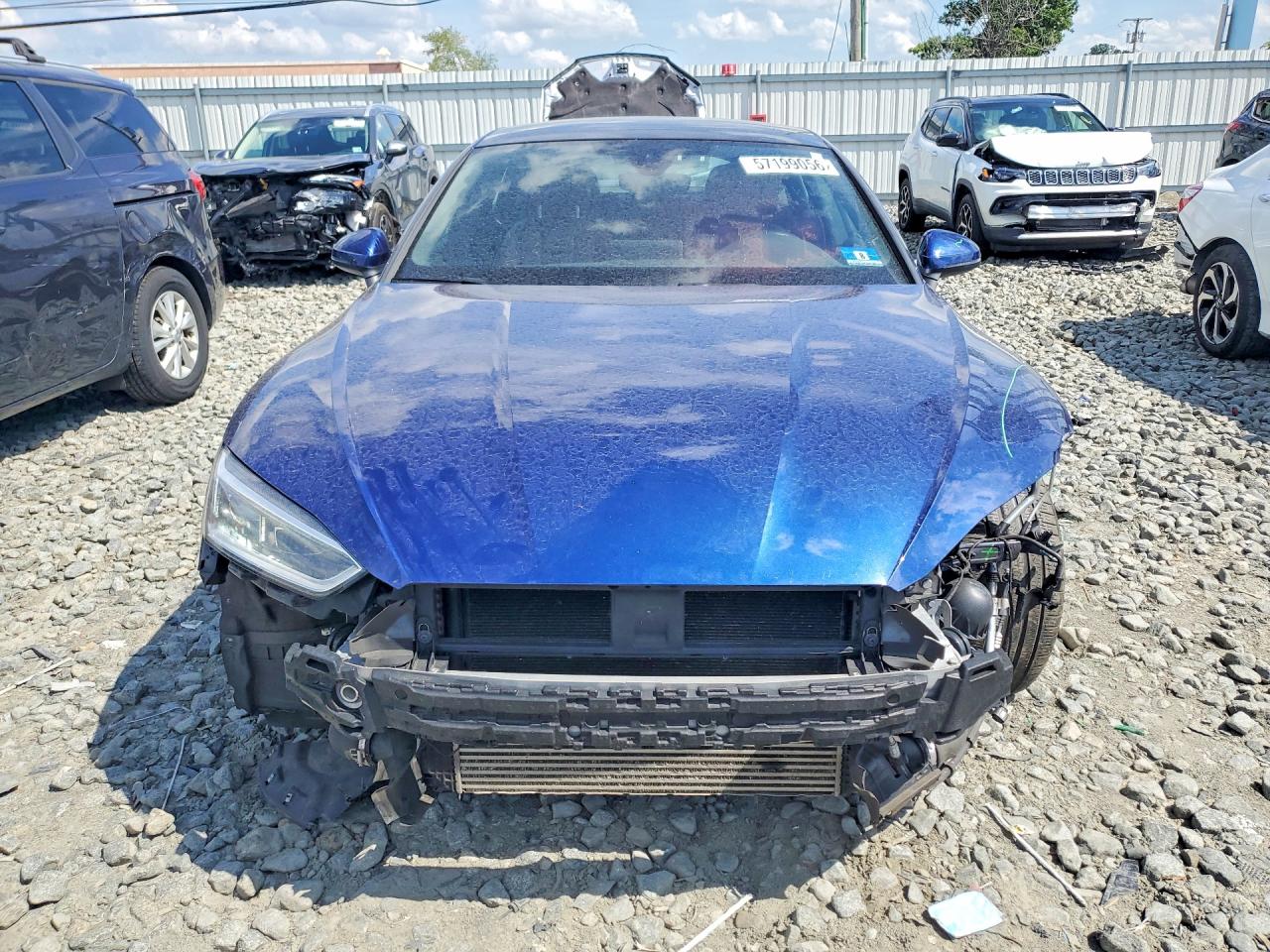 2018 Audi A5 Premium Plus Blue vin: WAUBNCF55JA114440