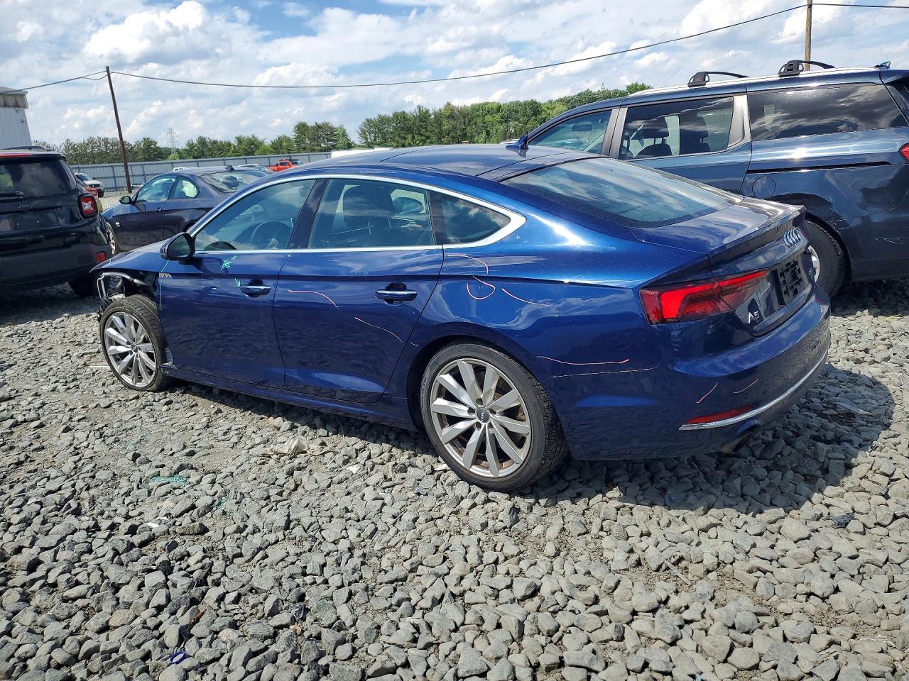 2018 Audi A5 Premium Plus Blue vin: WAUBNCF55JA114440