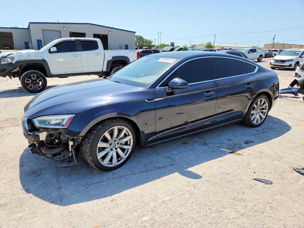 2018 Audi A5 Premium Plus Blue vin: WAUBNCF56JA053048