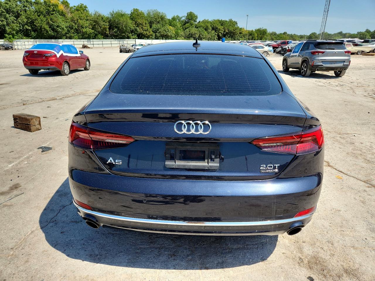 2018 Audi A5 Premium Plus Blue vin: WAUBNCF56JA053048