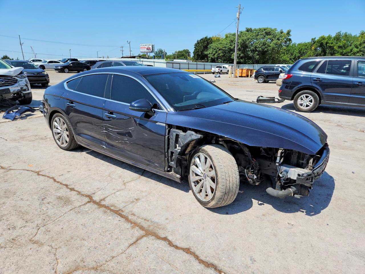 2018 Audi A5 Premium Plus Blue vin: WAUBNCF56JA053048